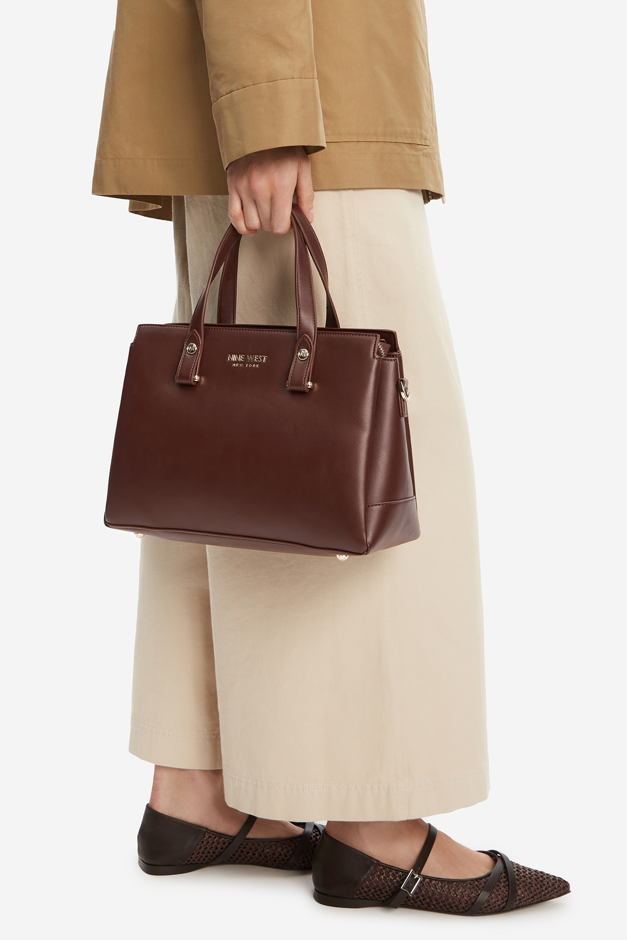 ケー　0709 Geantă de mână NINE WEST Maro închis - CCC.eu