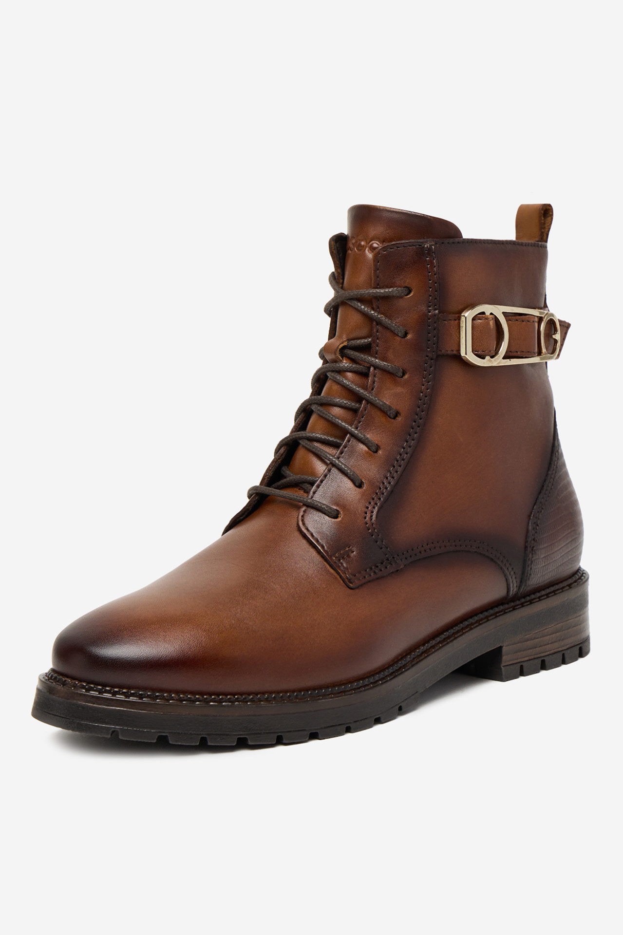 Kotníková obuv Hnědá