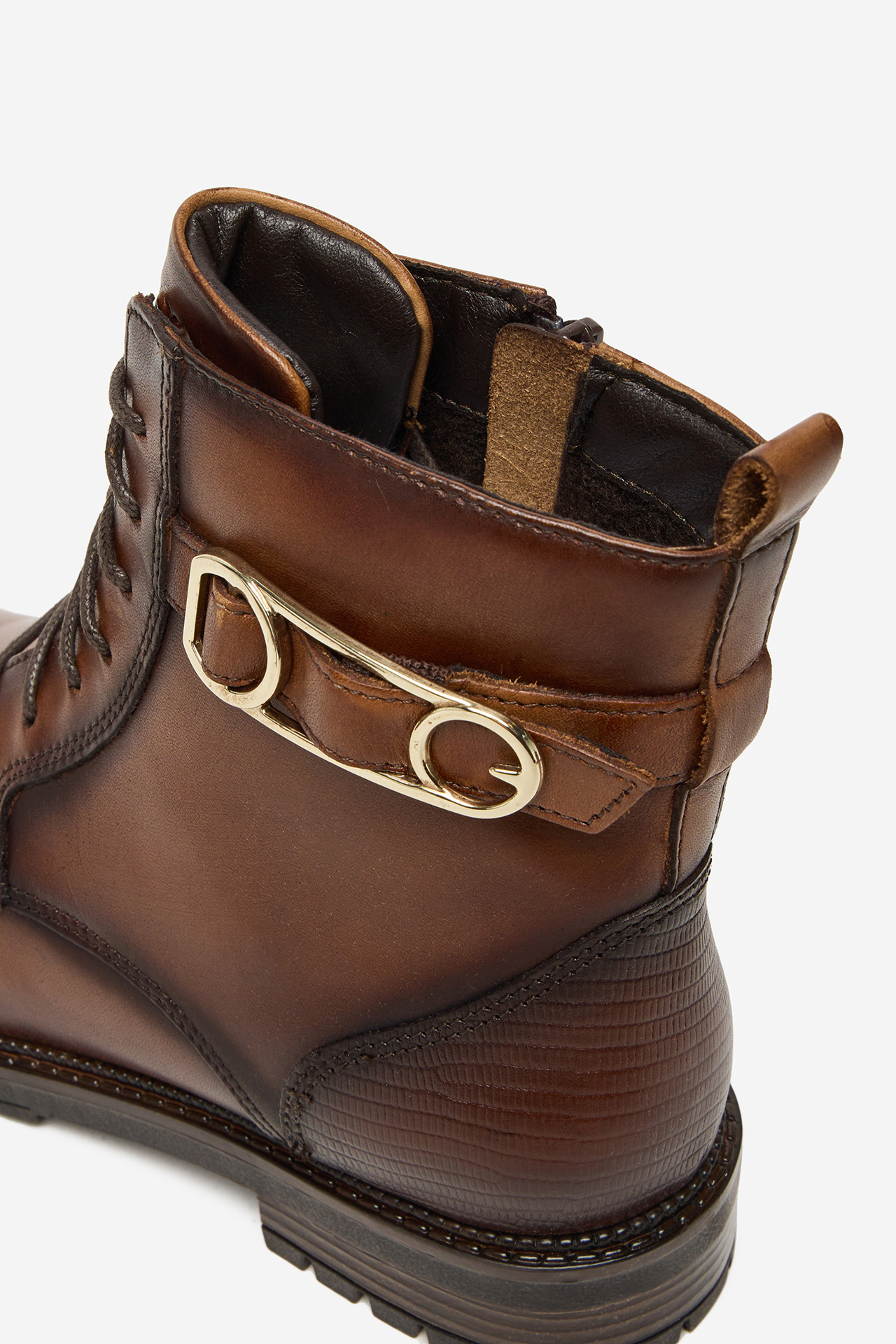 Kotníková obuv Hnědá