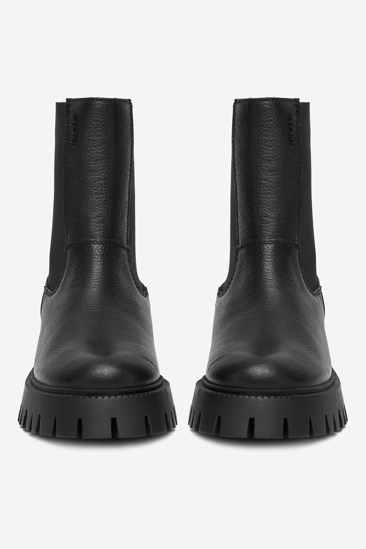 Kotníková obuv s elastickým prvkem Černá