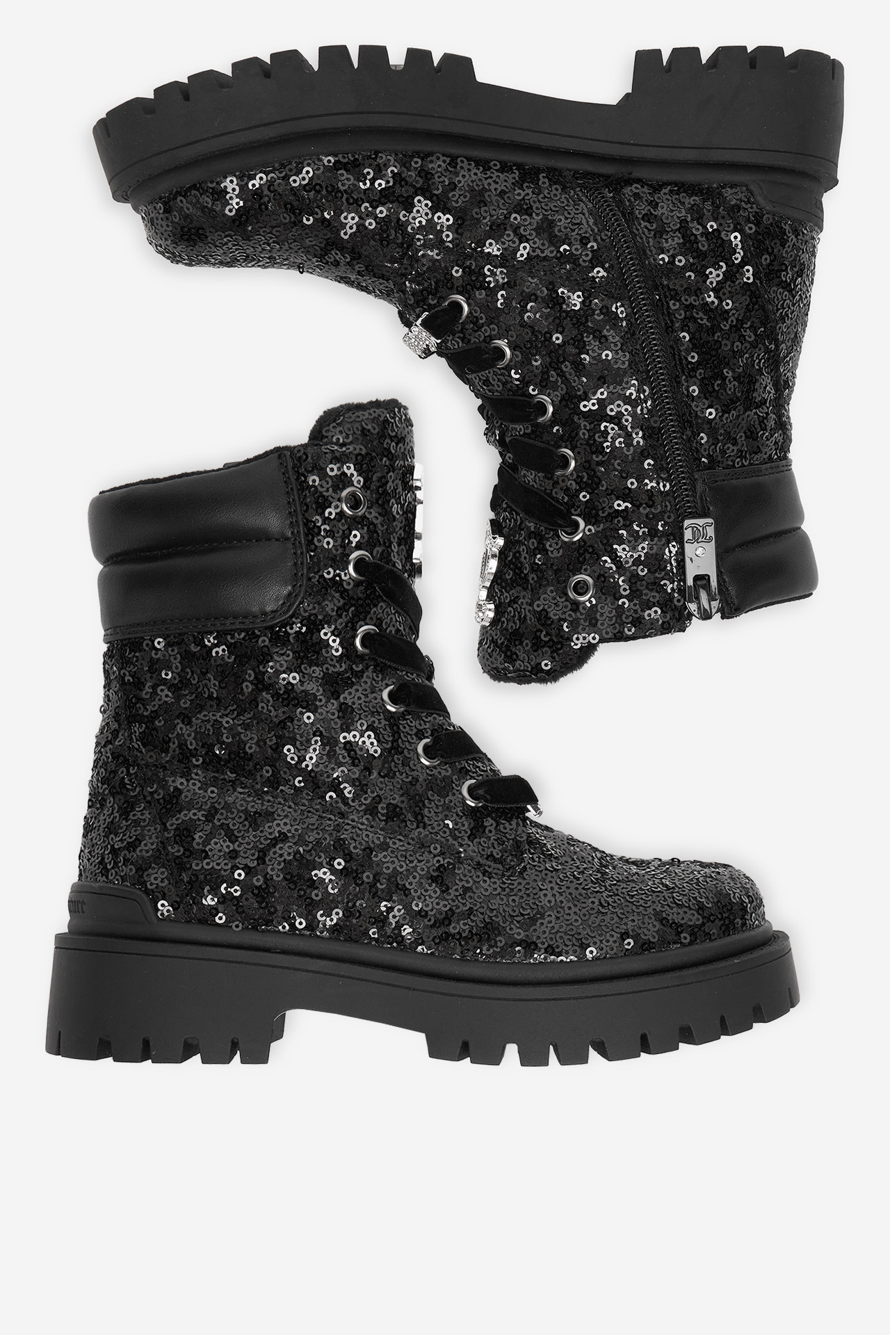 Gležnjarji z vezalkami Črna