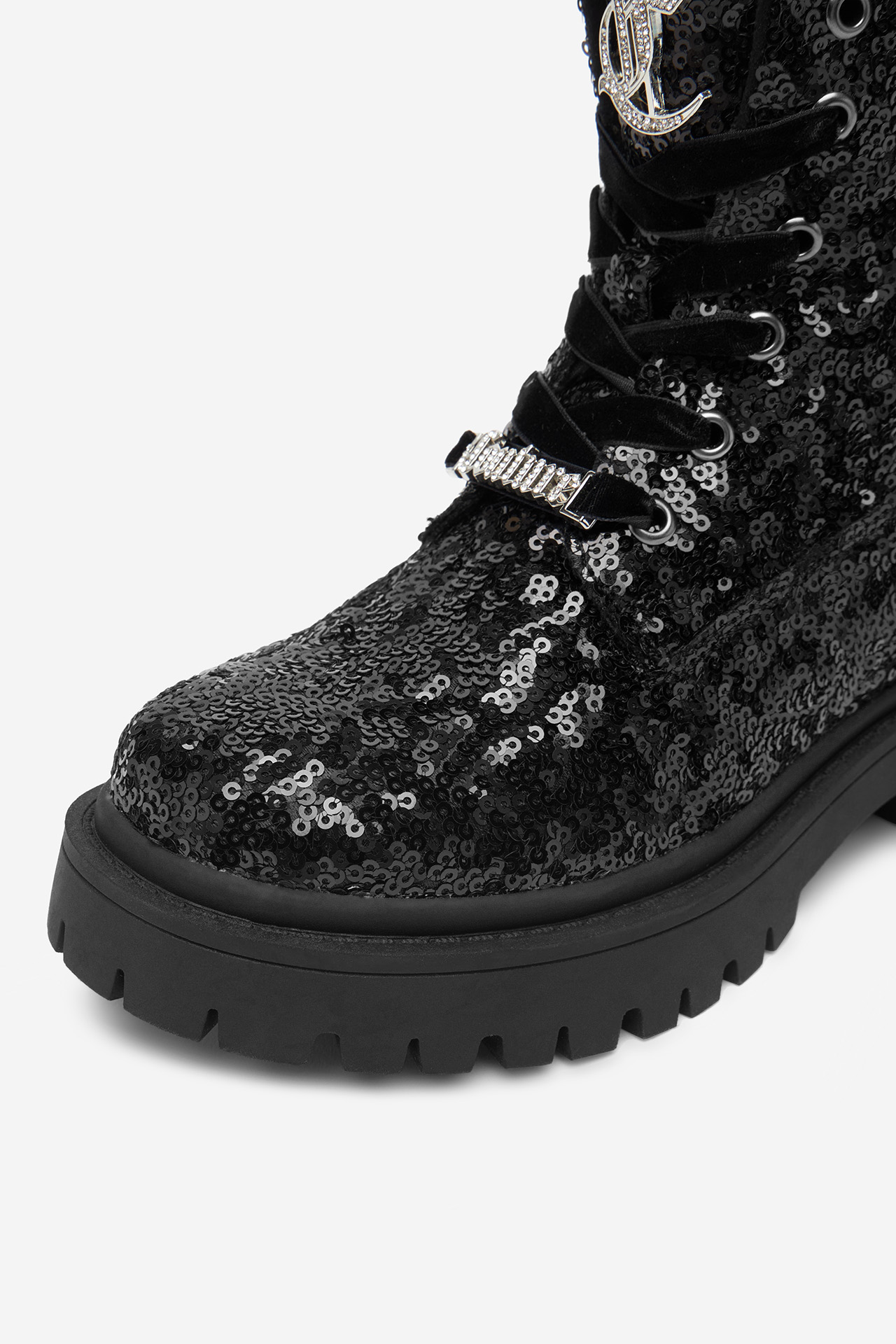 Gležnjarji z vezalkami Črna