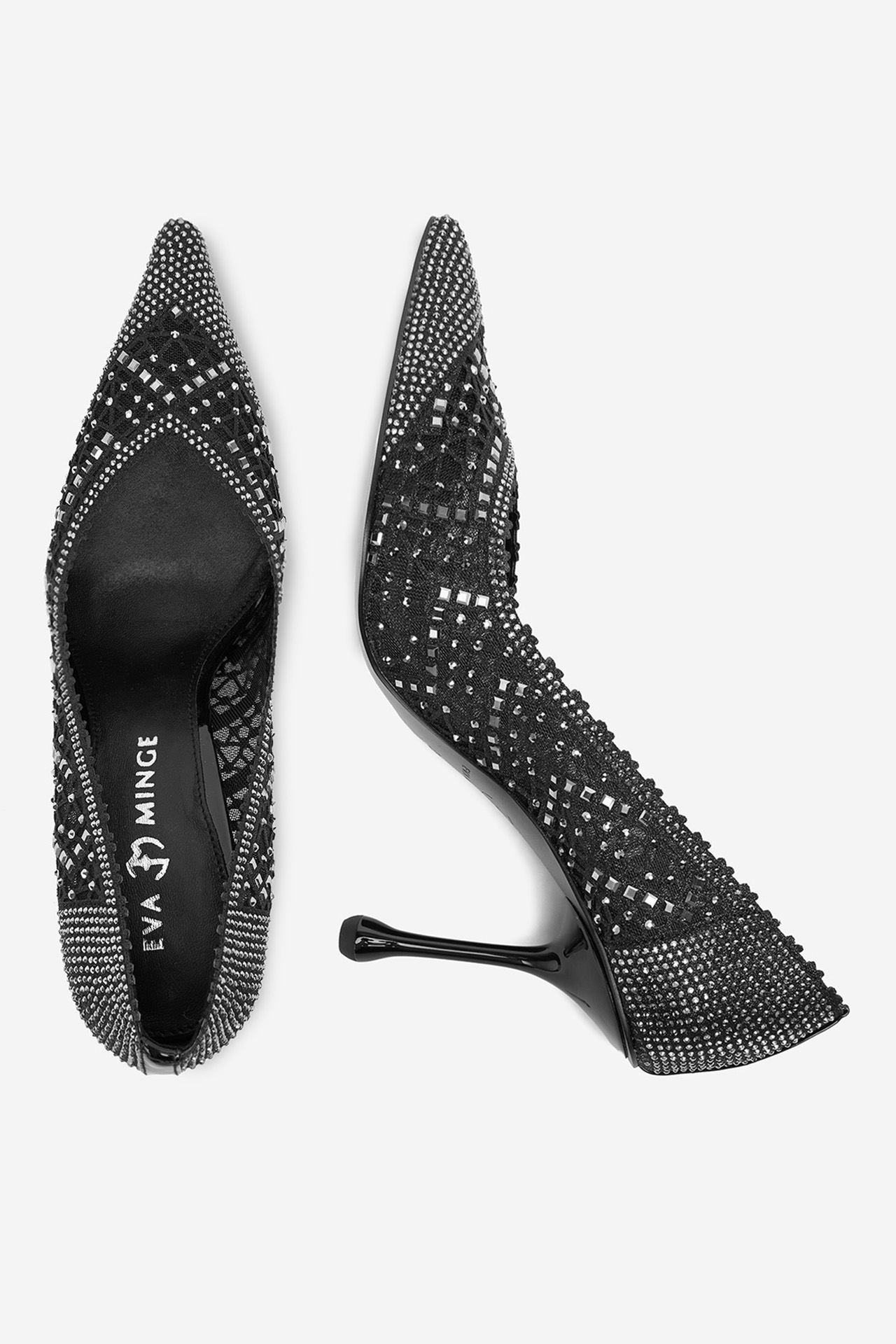 Обувки на ток Черен