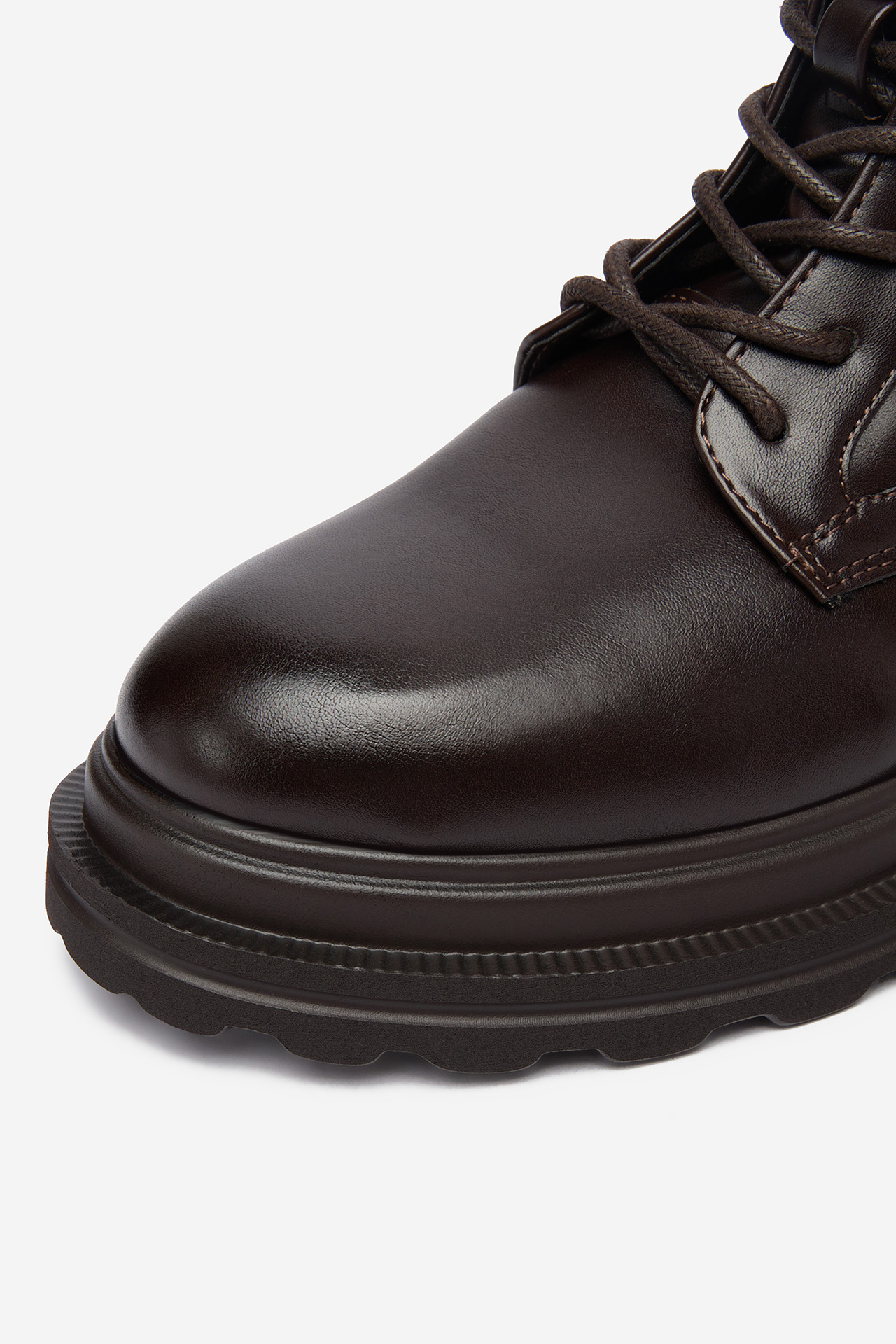 Kotníková obuv Tmavě hnědá