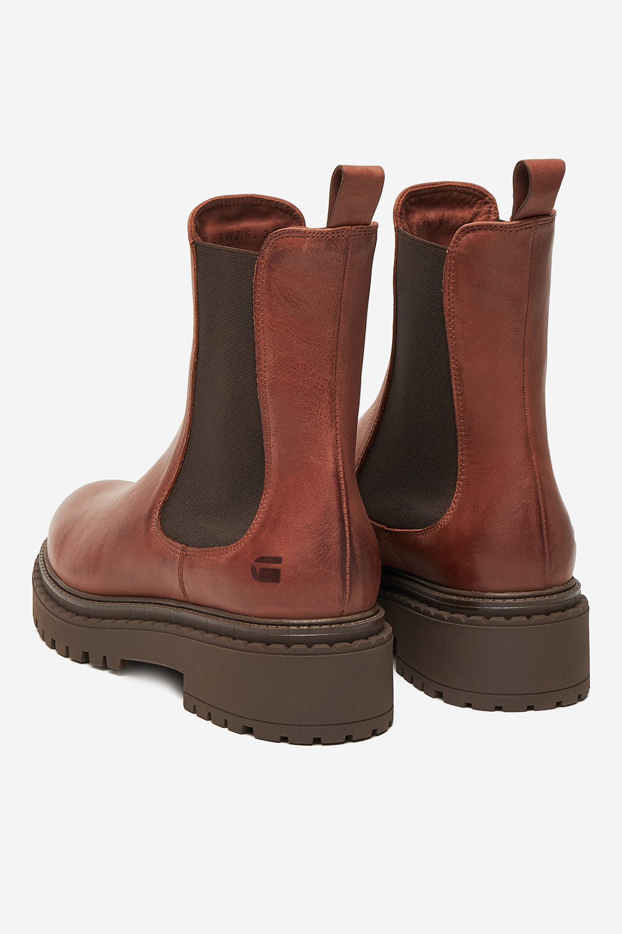 Kotníková obuv s elastickým prvkem Hnědá