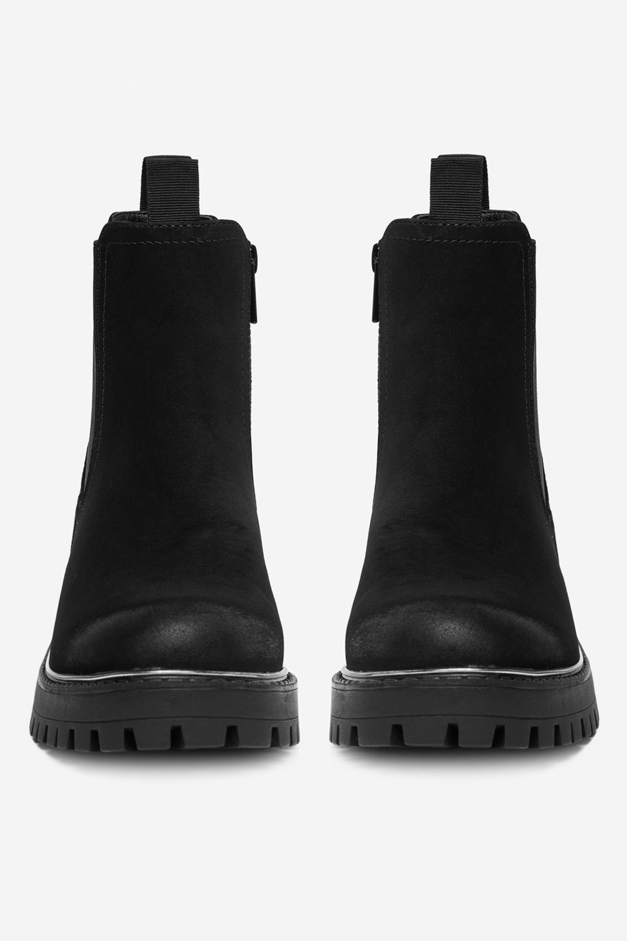 Kotníková obuv s elastickým prvkem Černá