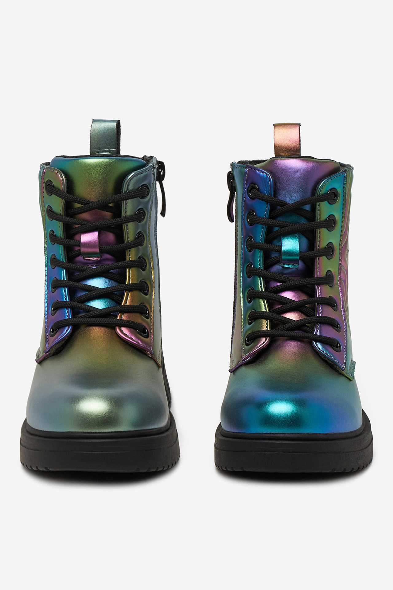 Gležnjarji z vezalkami Zelena