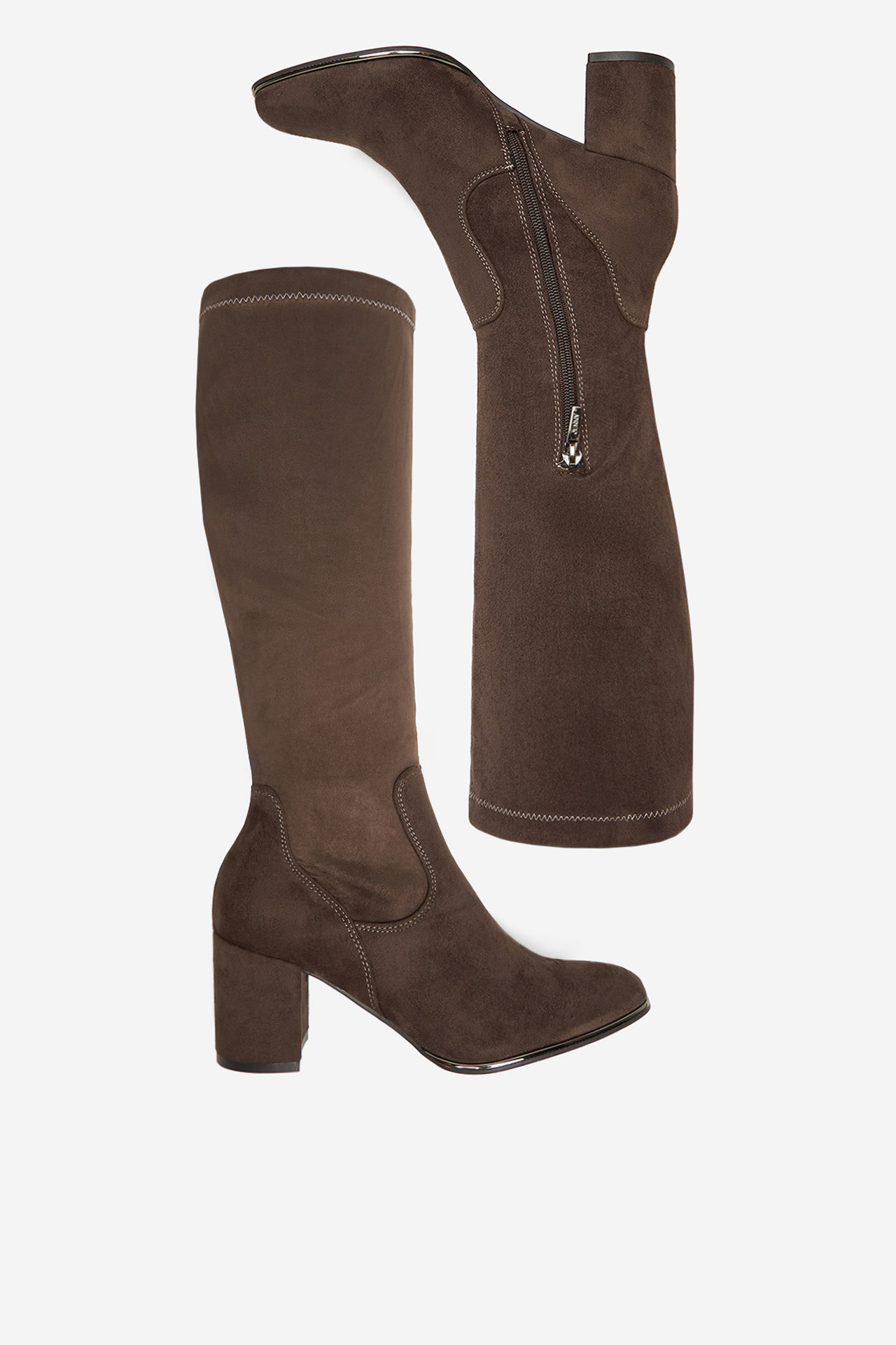 Čižmy Tmavo béžová