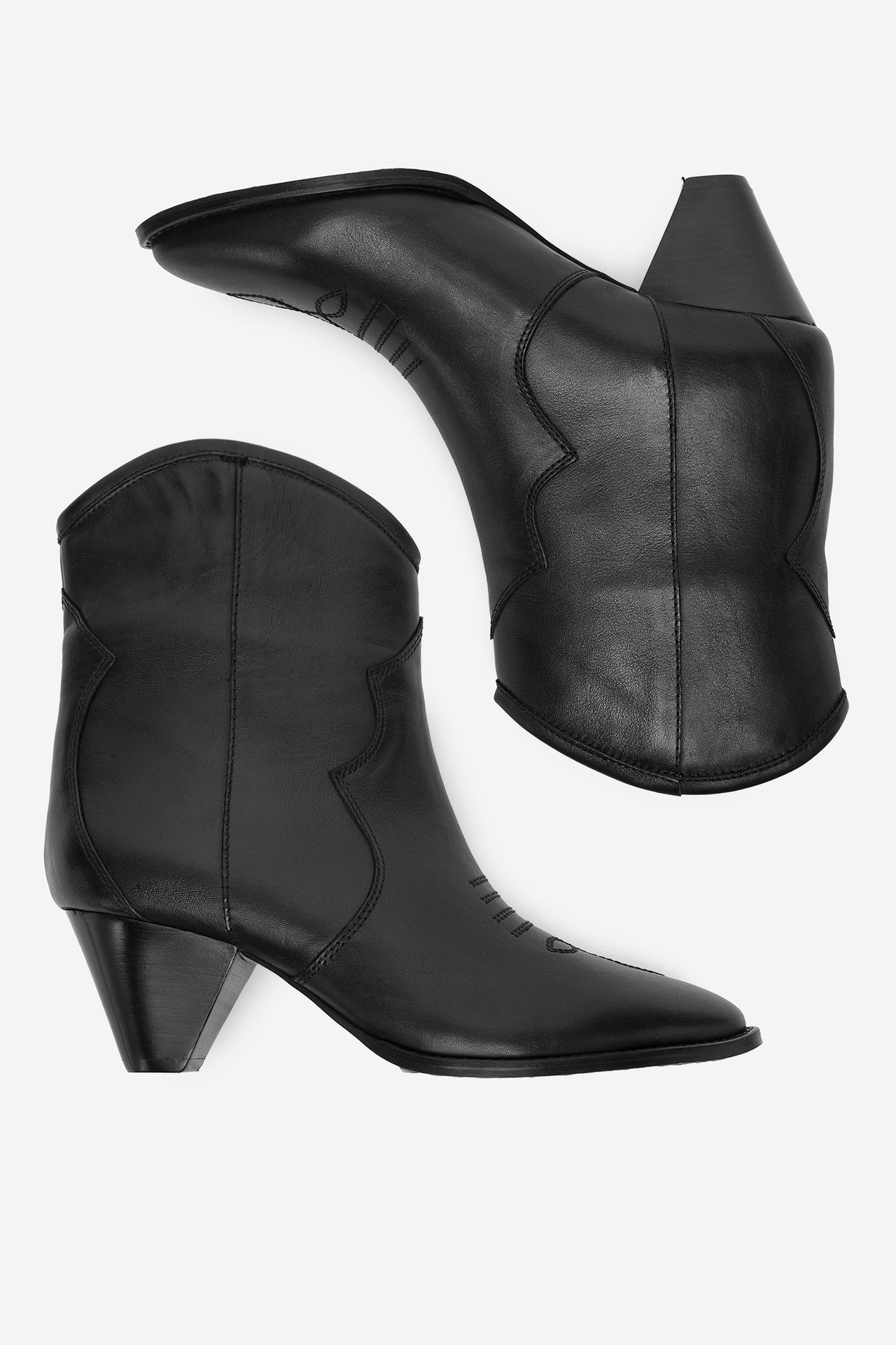 Kavbojski škornji Črna