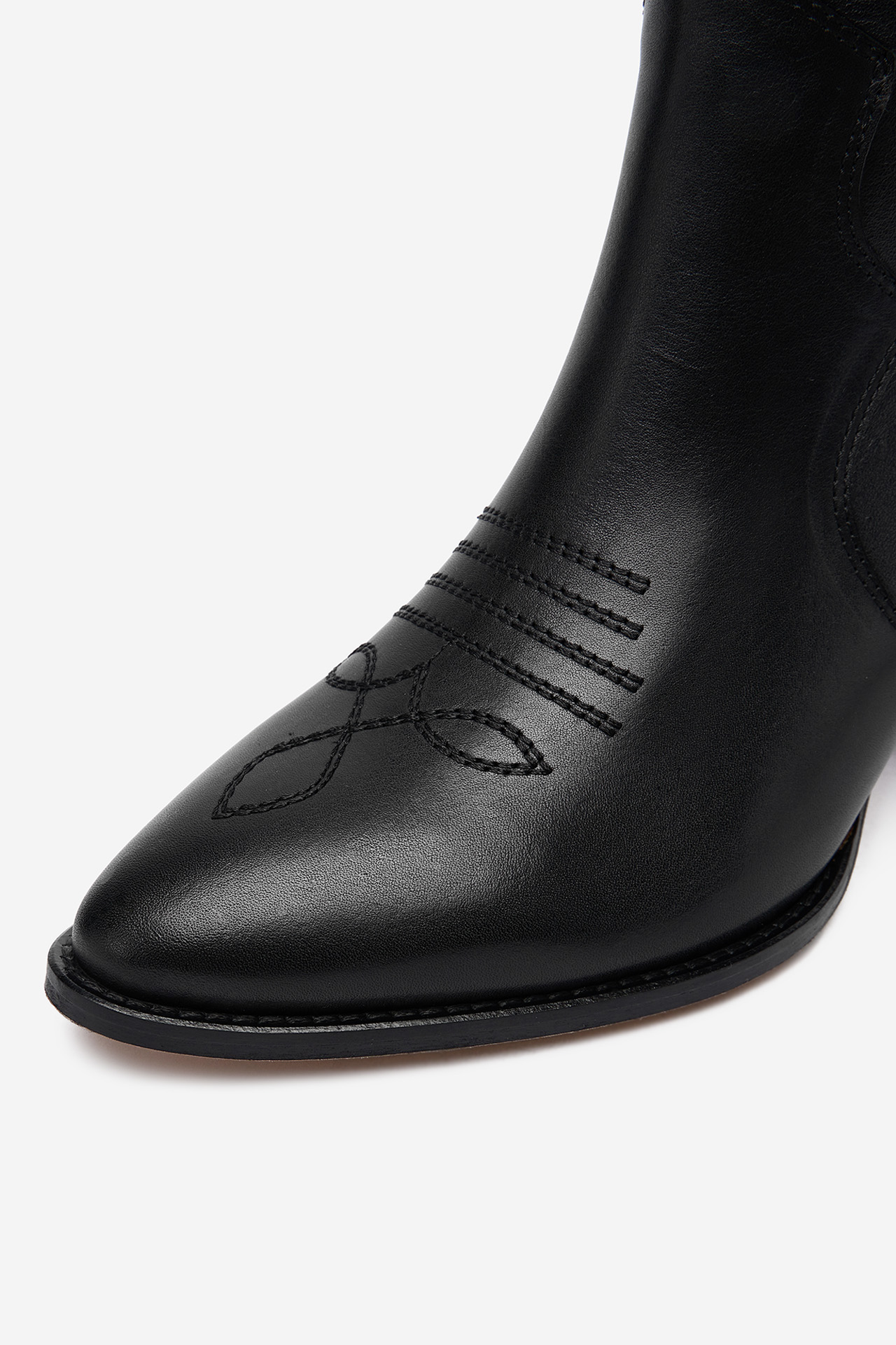 Kavbojski škornji Črna