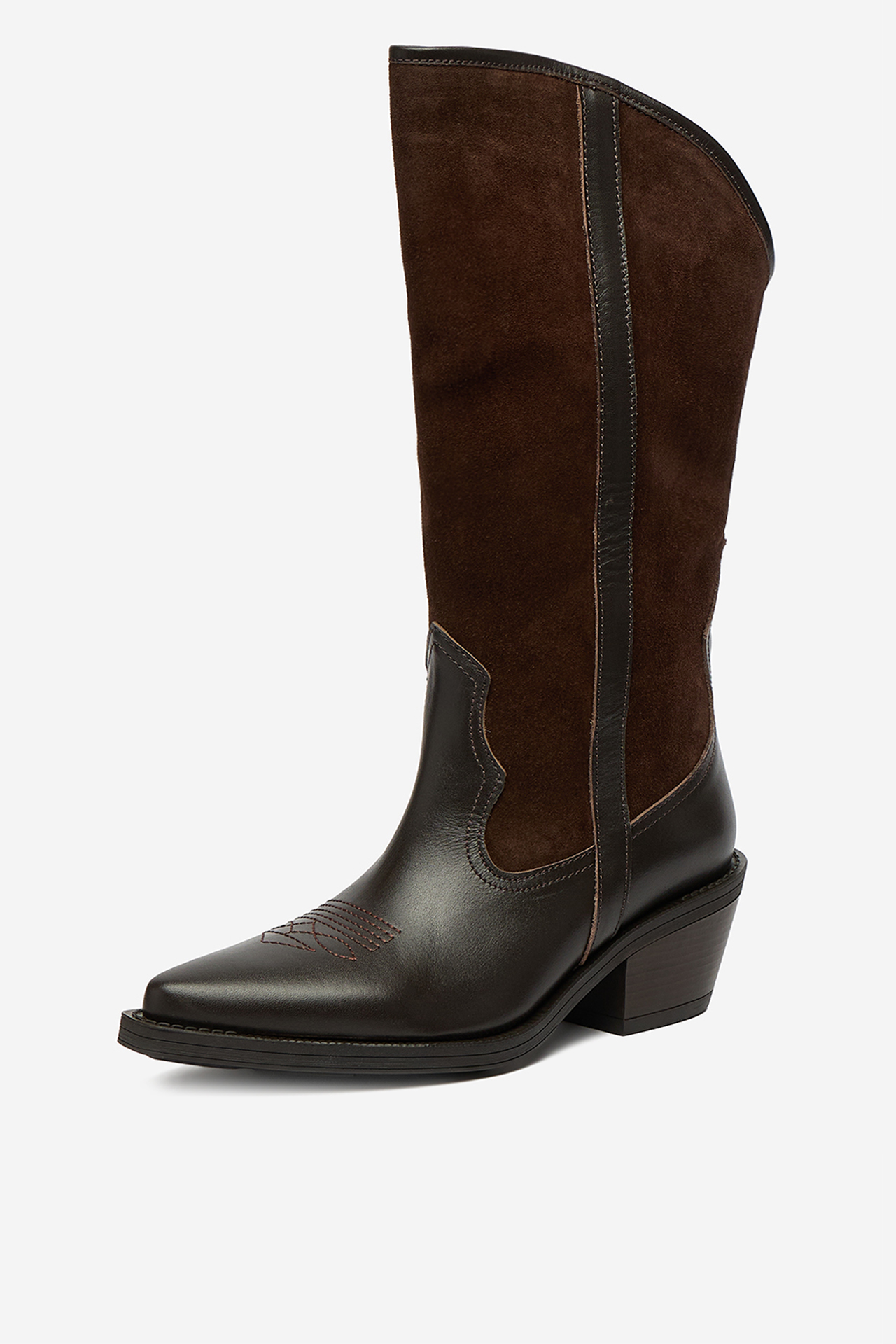 Kovbojská obuv Tmavě hnědá