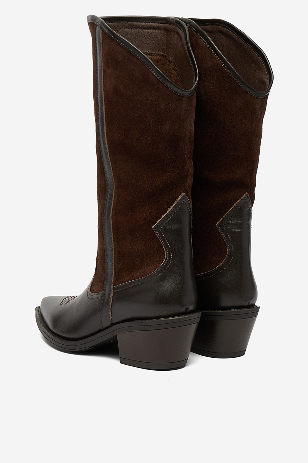 Kovbojská obuv Tmavě hnědá