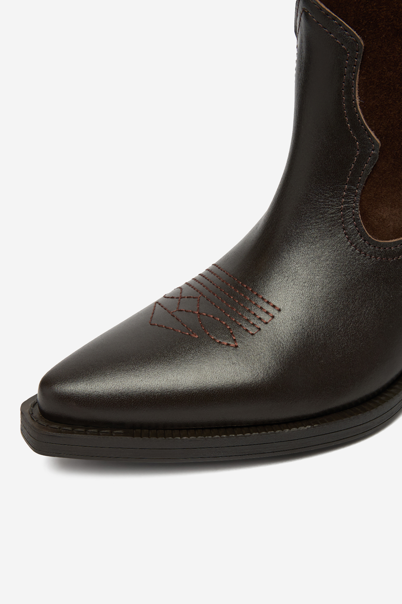 Kovbojská obuv Tmavě hnědá