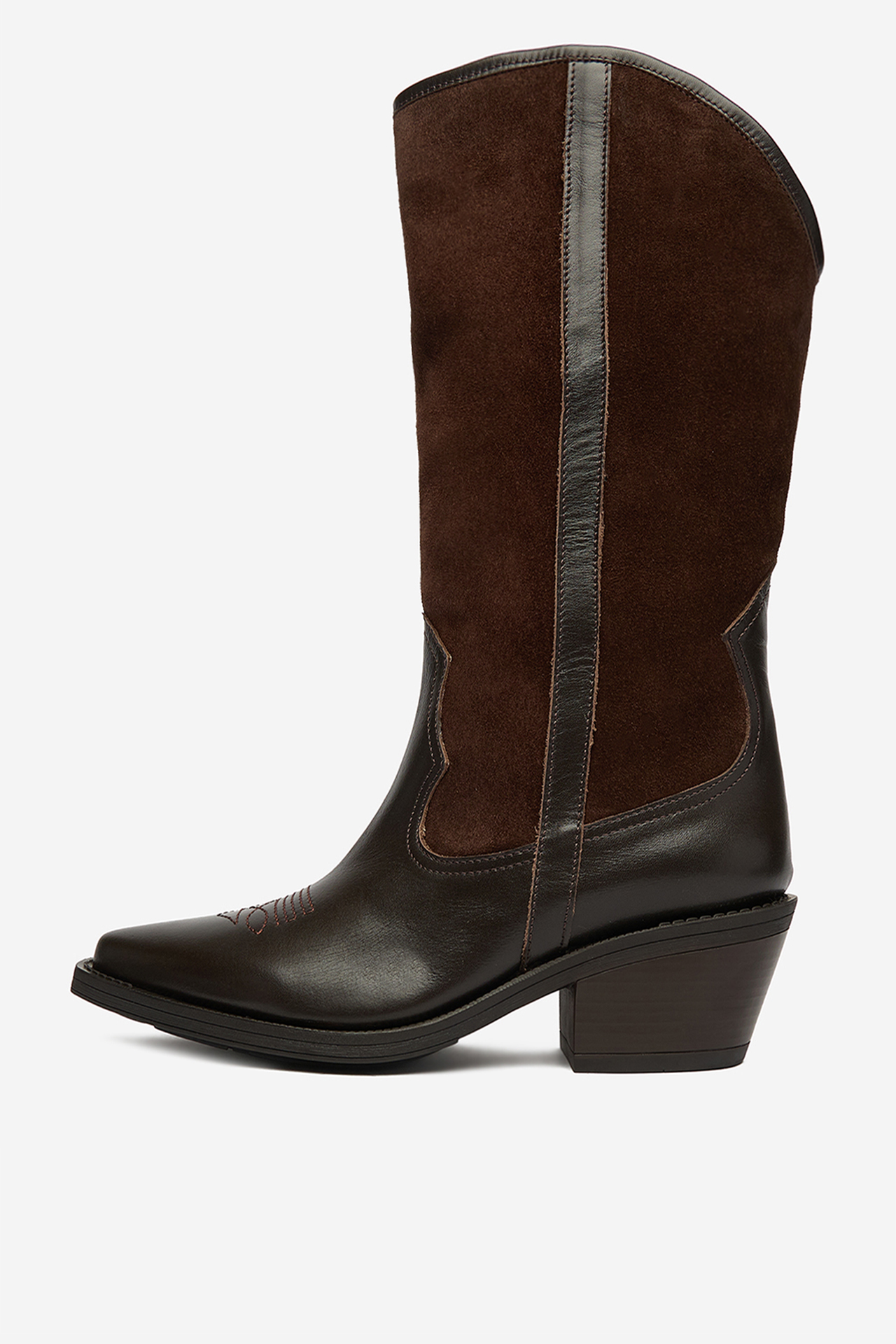 Kovbojská obuv Tmavě hnědá