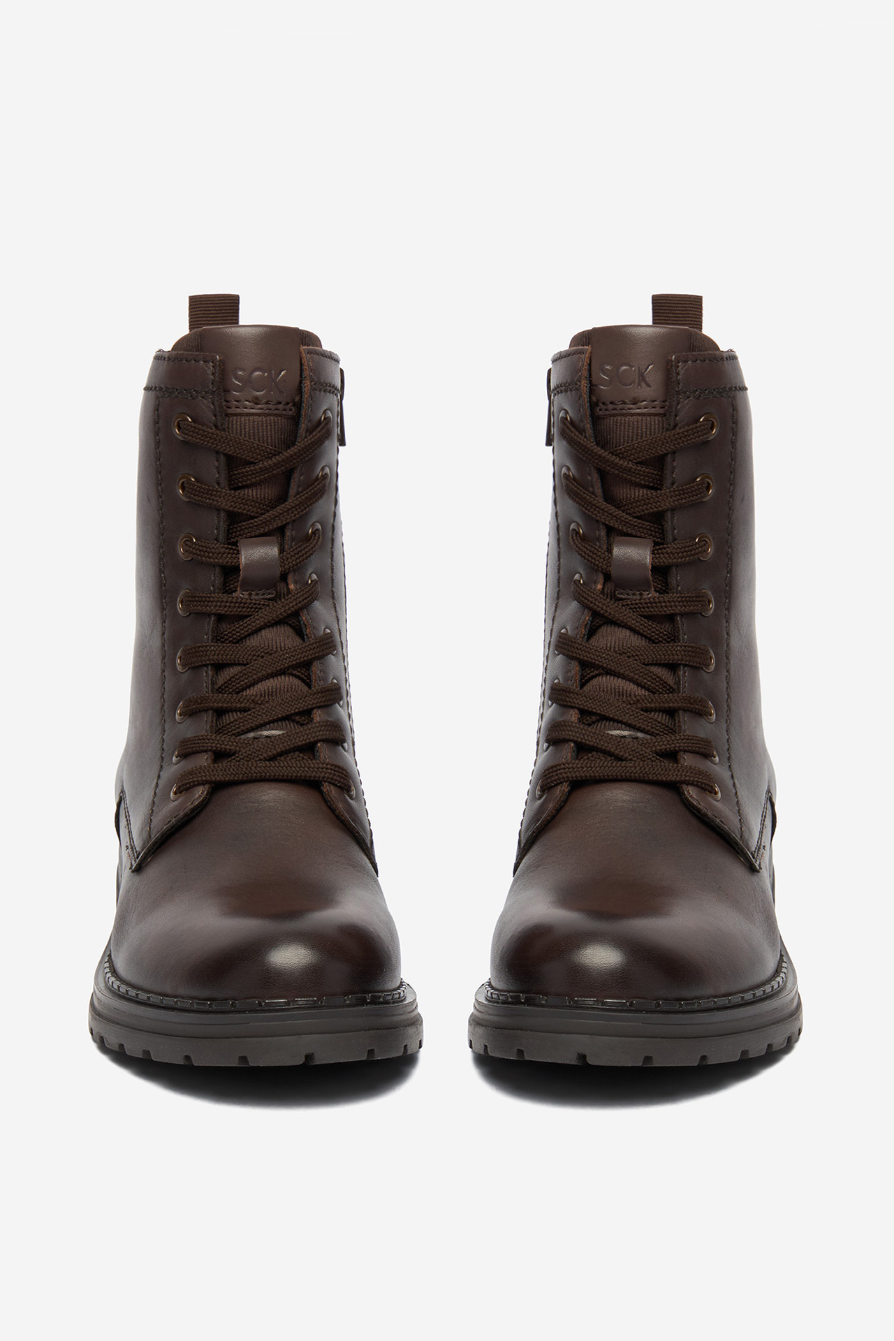Kotníková obuv Tmavě hnědá