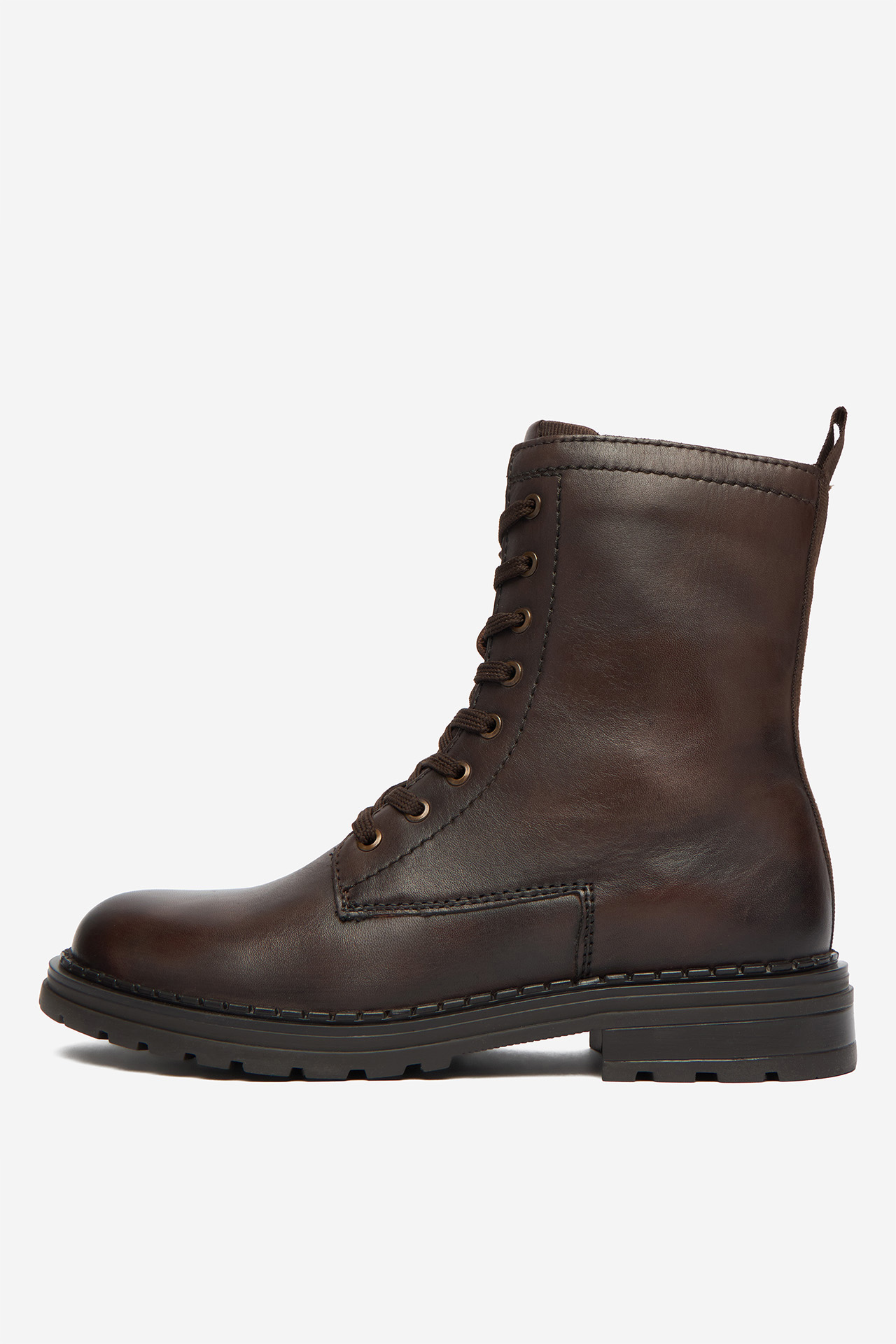 Kotníková obuv Tmavě hnědá