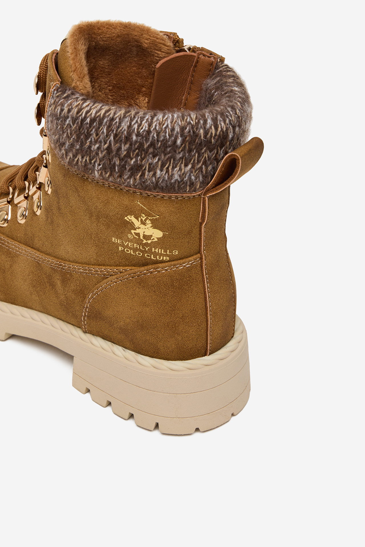 Gležnjarji z vezalkami Rjava