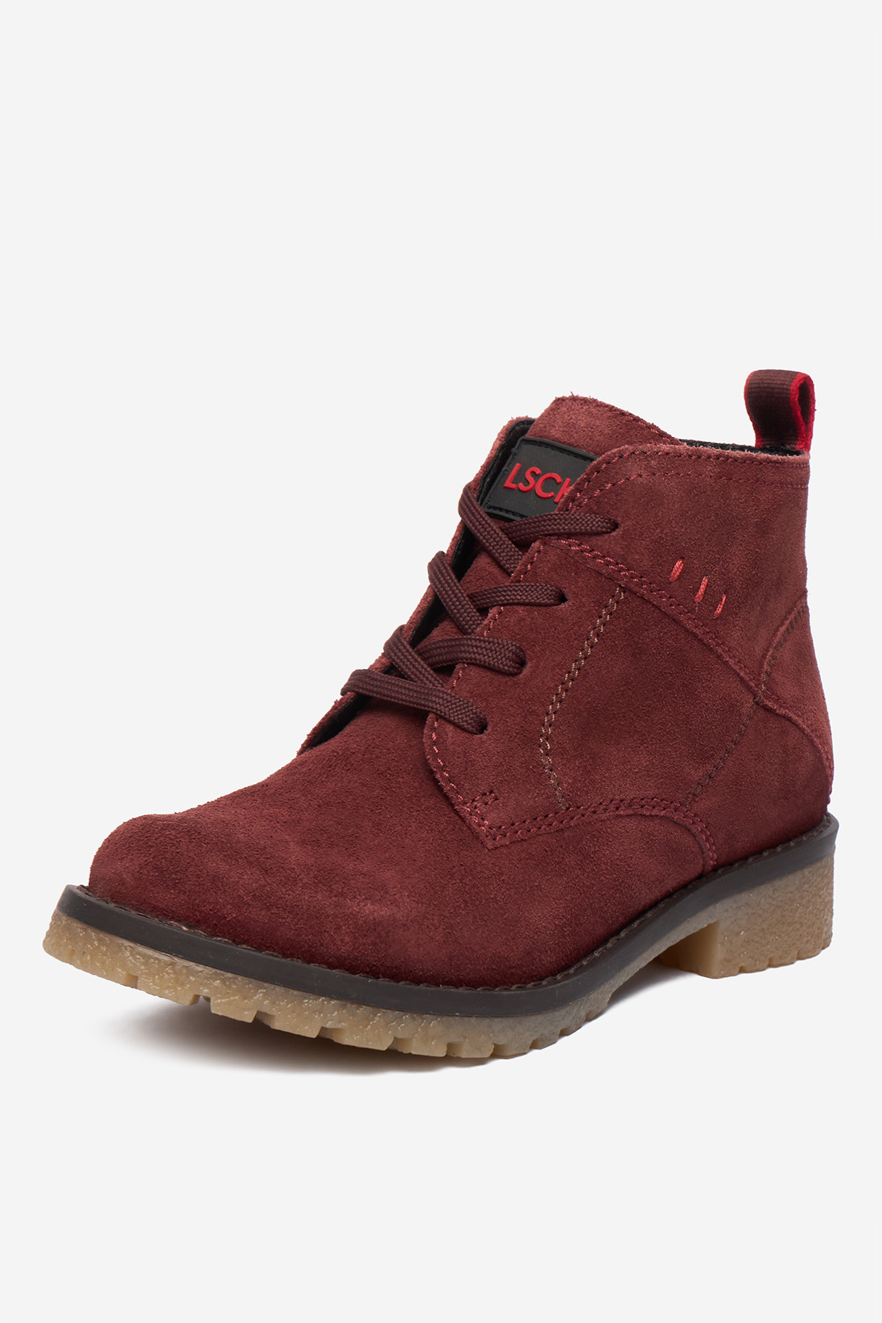 Šnurovacie topánky Bordó