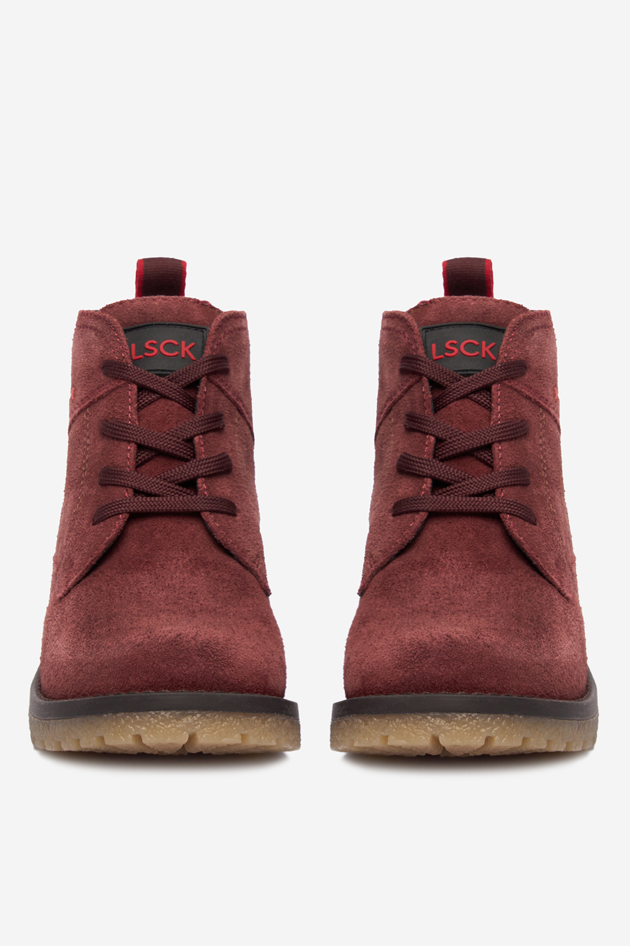 Šnurovacie topánky Bordó