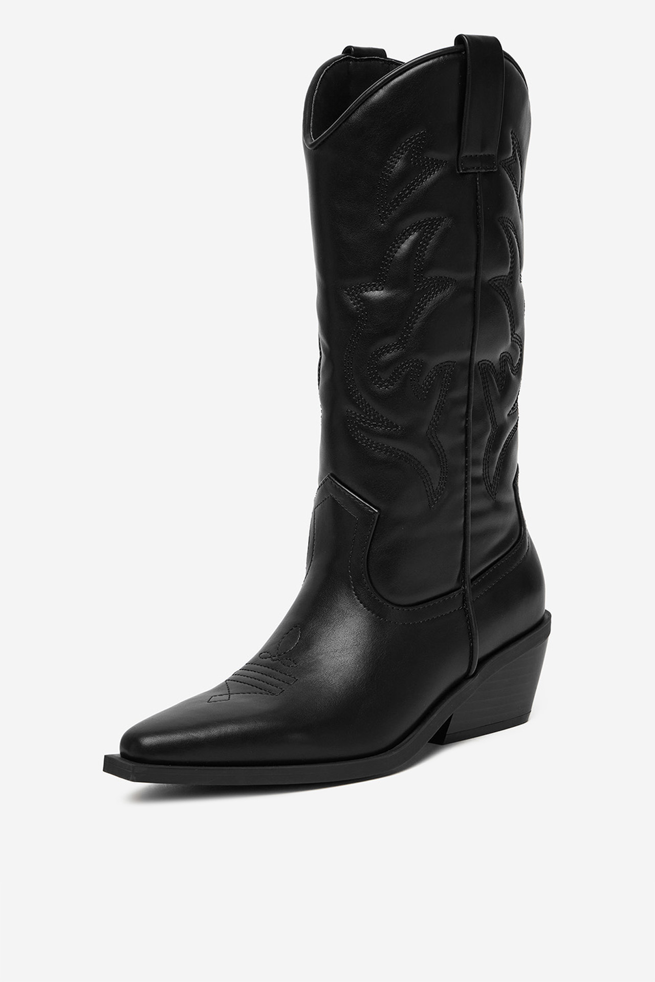 Kavbojski škornji Črna