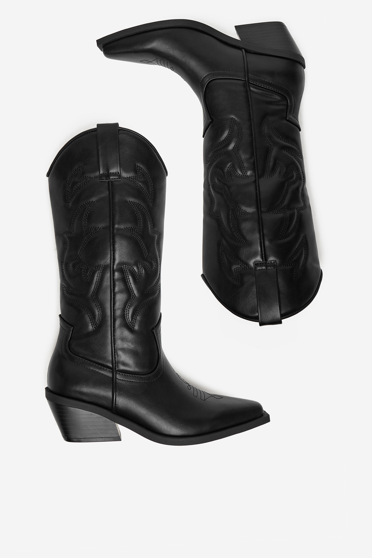 Kavbojski škornji Črna