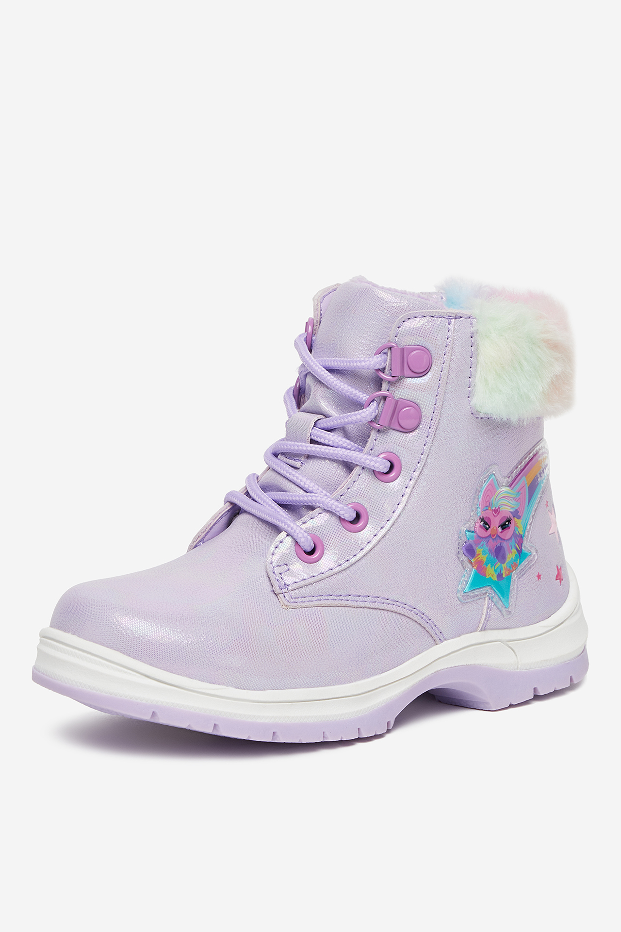 Gležnjarji z vezalkami Fuchsia