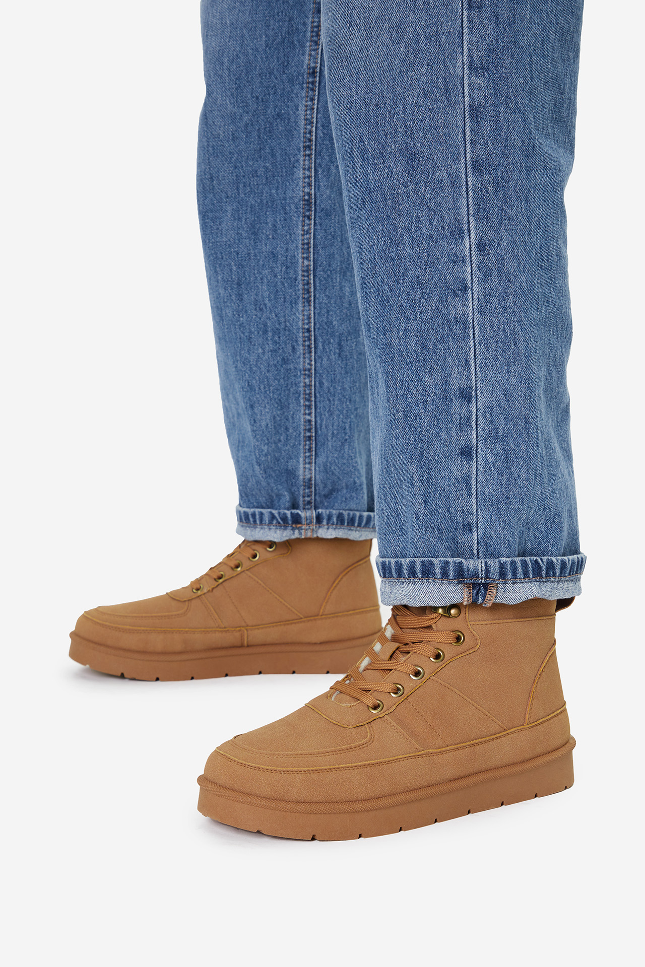 Kotníková obuv Tmavě béžová