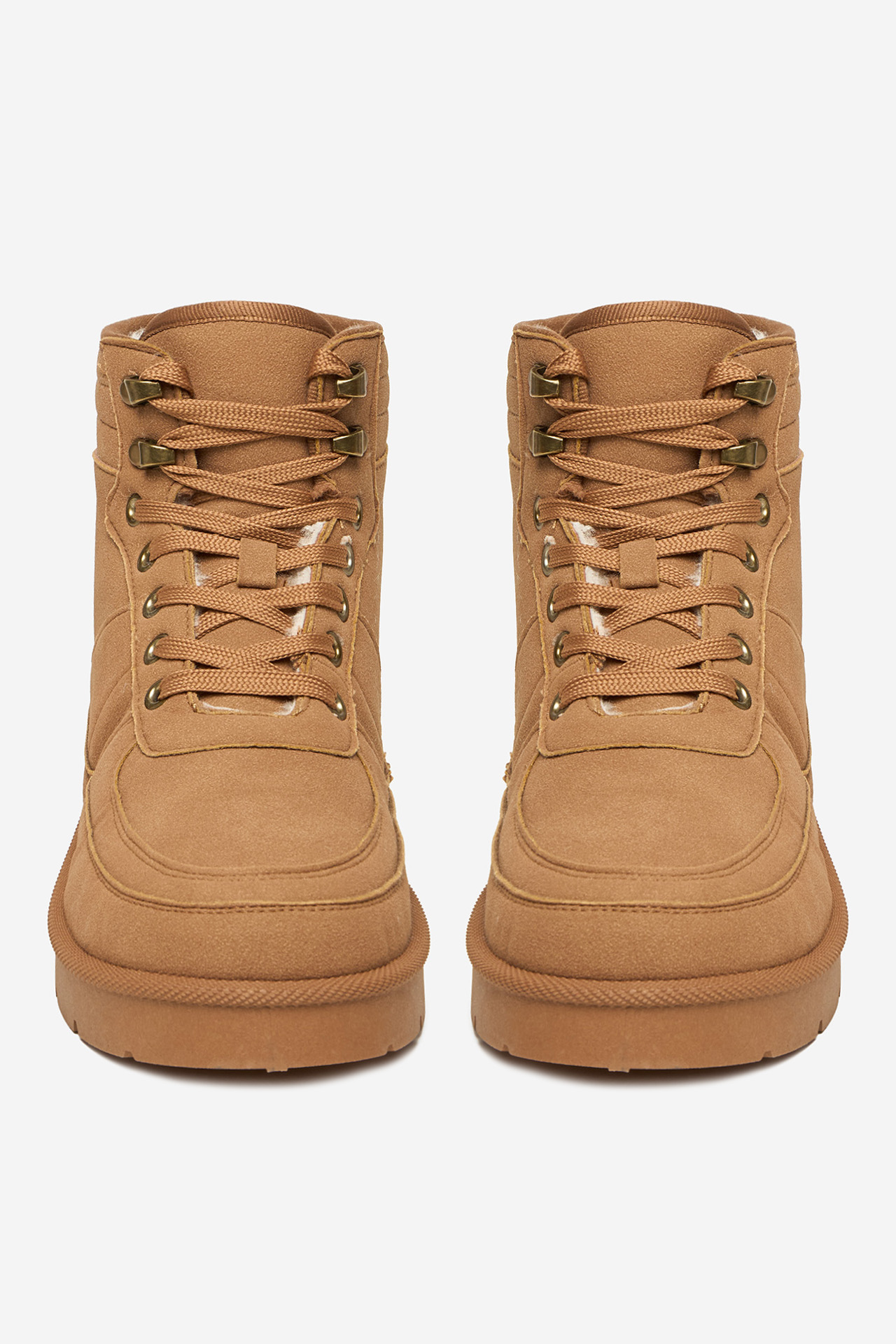 Kotníková obuv Tmavě béžová