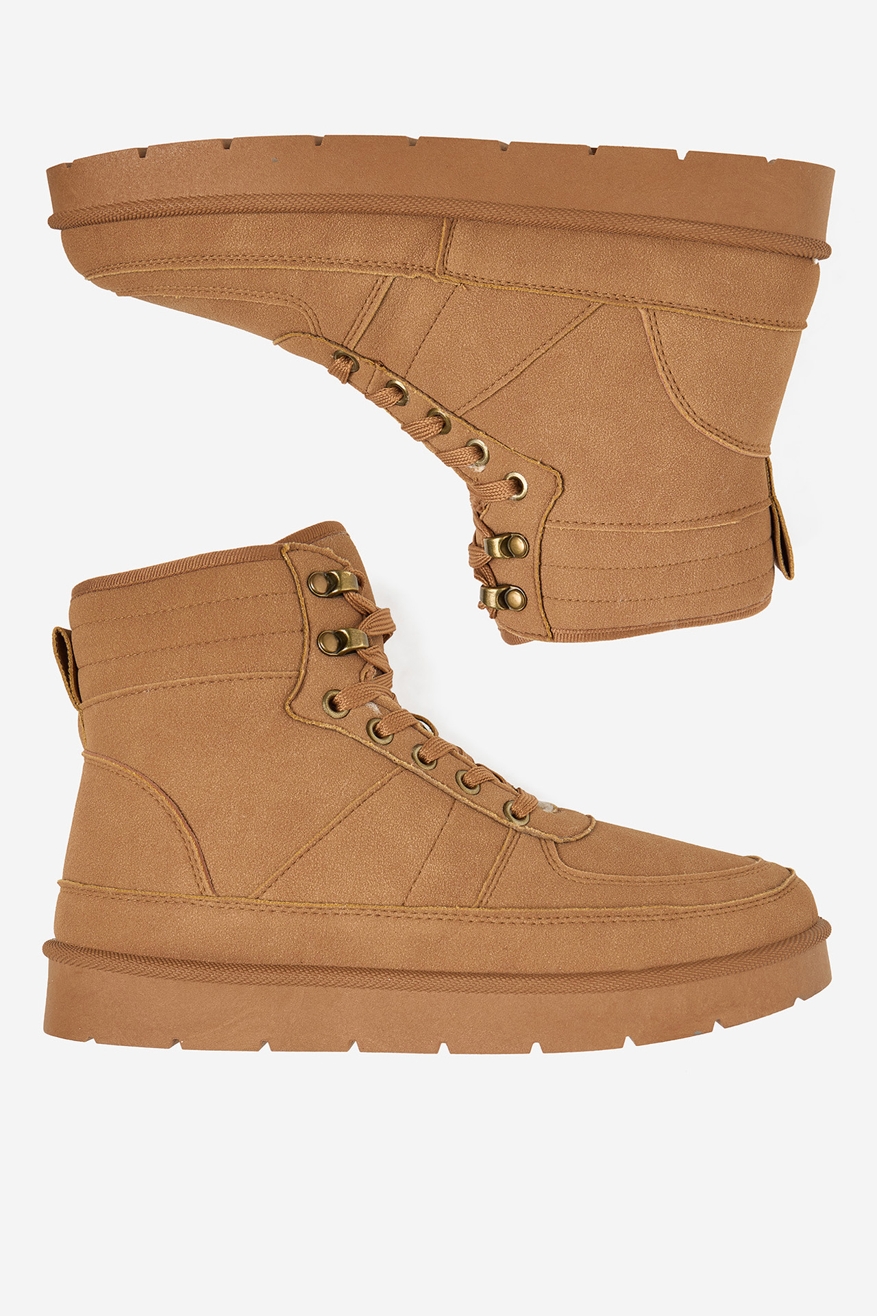 Kotníková obuv Tmavě béžová