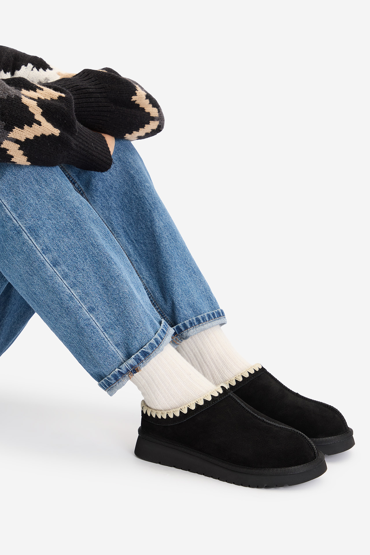 Škornji za sneg Črna