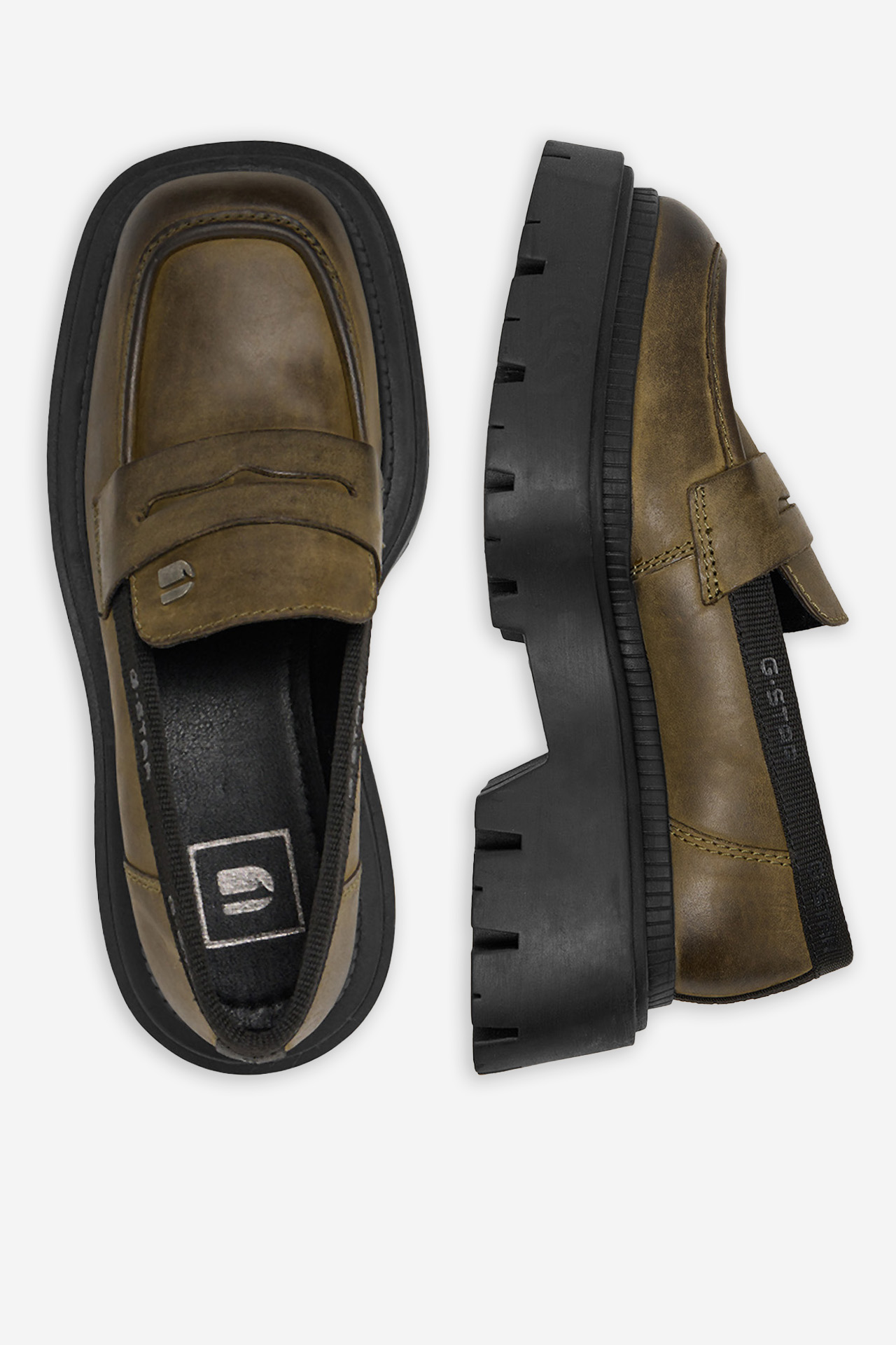 Čevlji brez vezalk Temno zelena