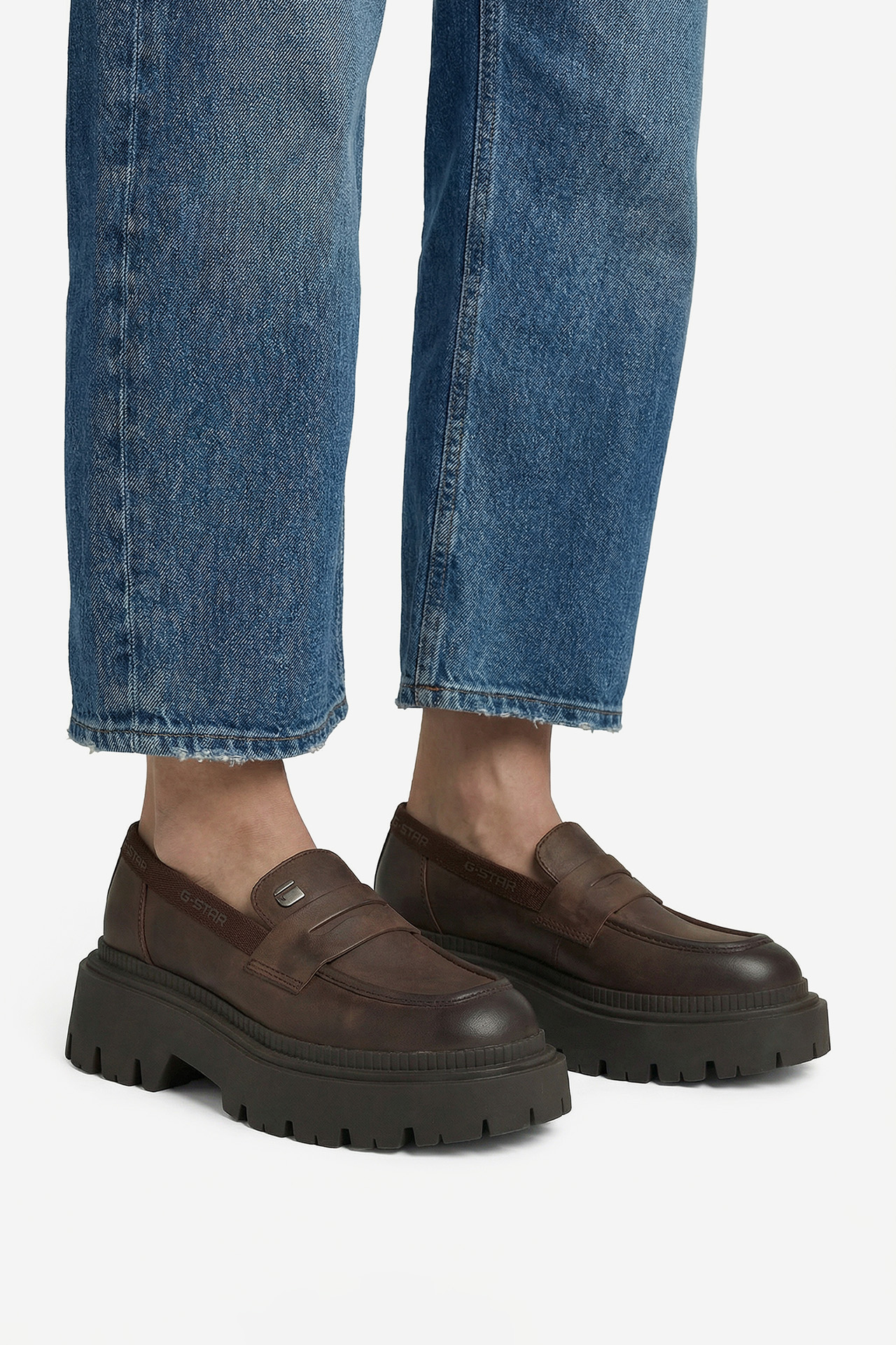 Čevlji brez vezalk Čokoladno rjava