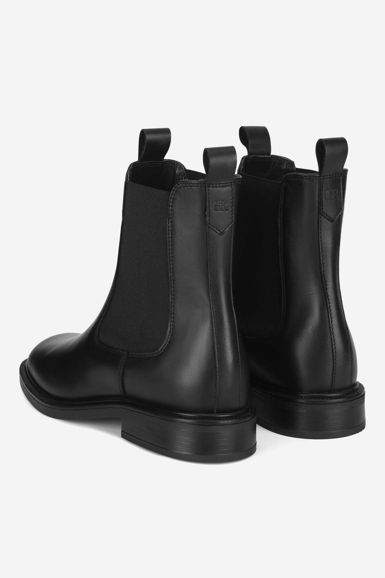 Kotníková obuv s elastickým prvkem Černá