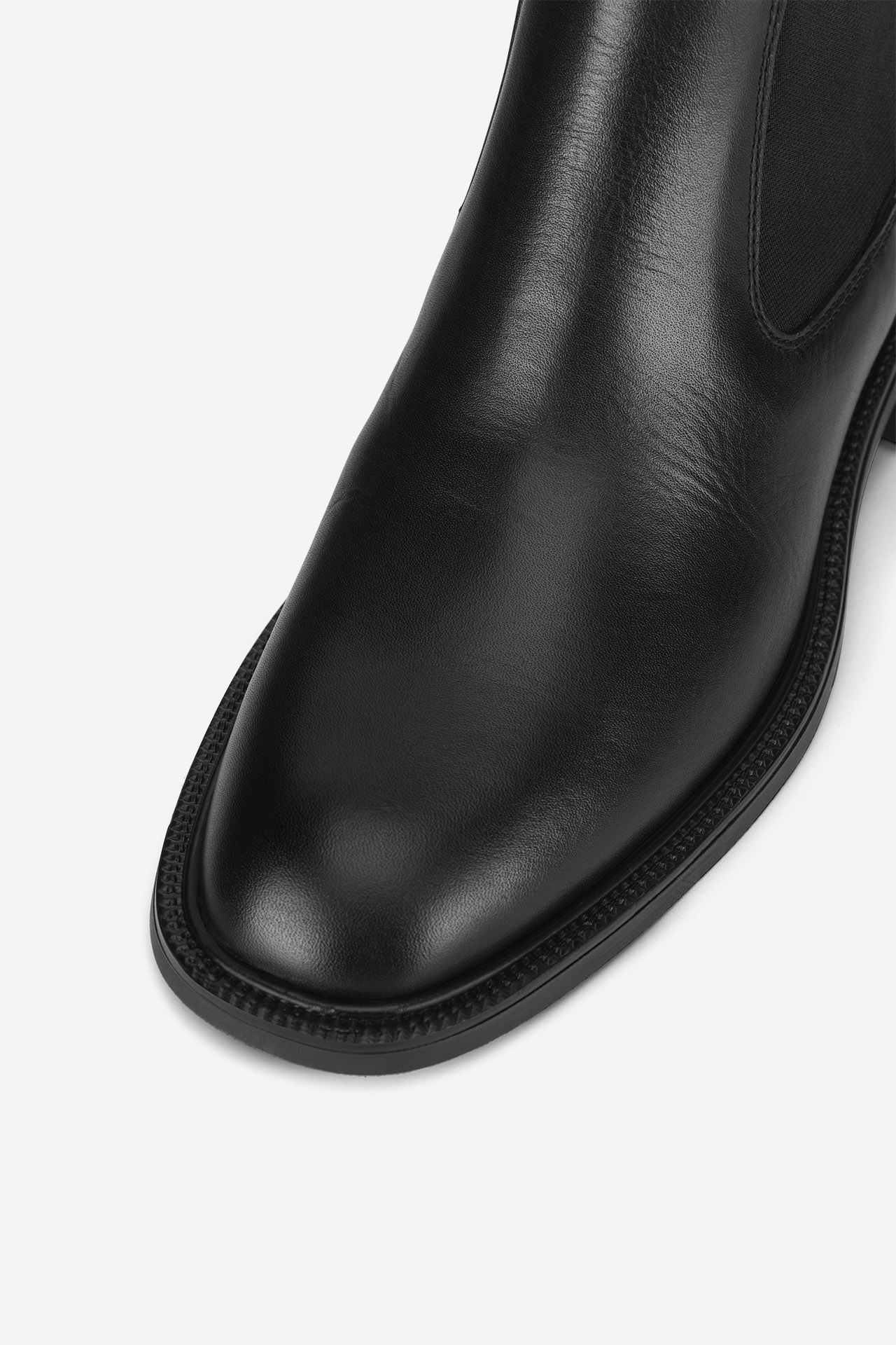 Kotníková obuv s elastickým prvkem Černá