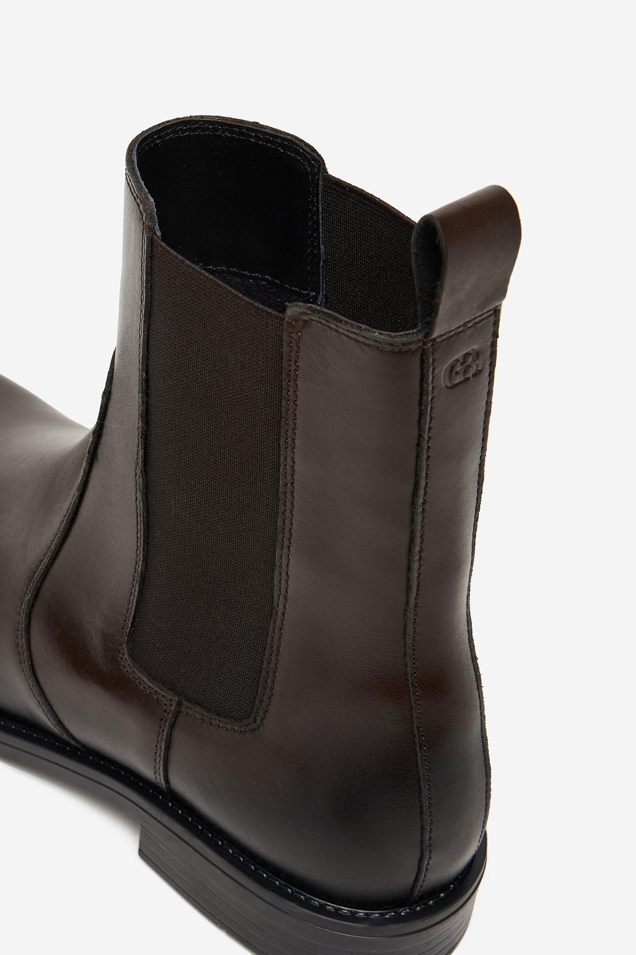 Kotníková obuv s elastickým prvkem Hnědá