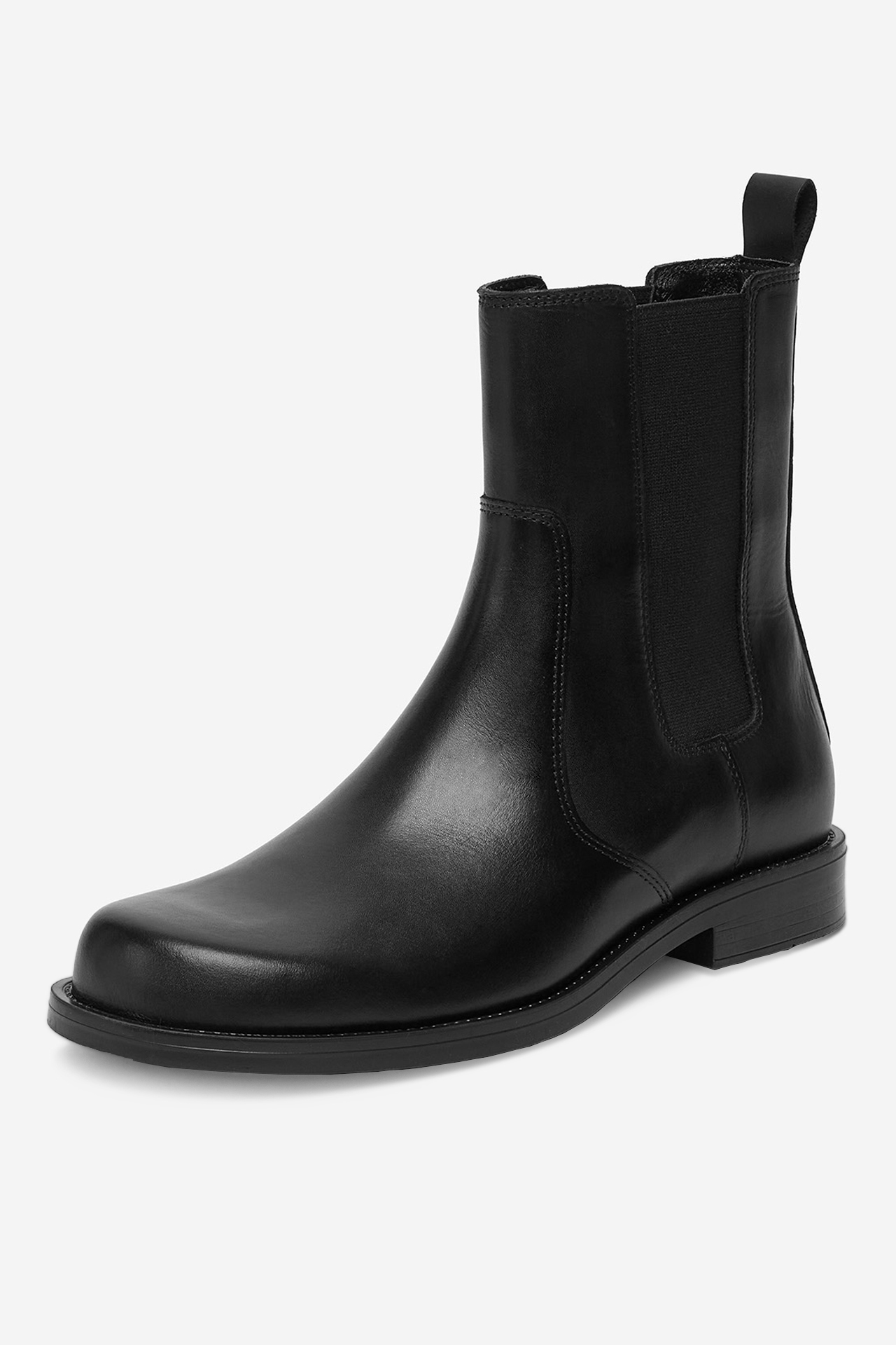 Kotníková obuv s elastickým prvkem Černá