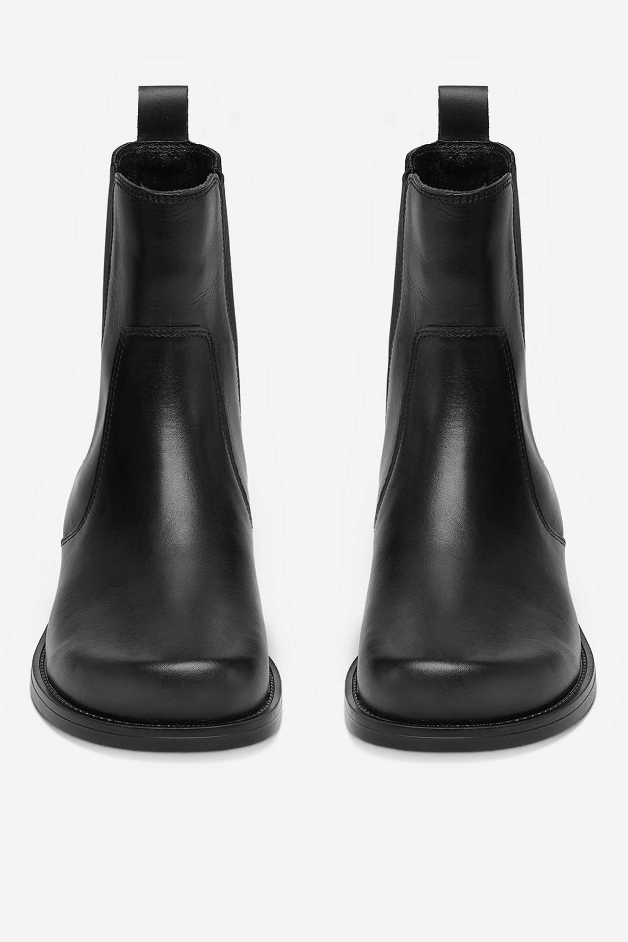 Kotníková obuv s elastickým prvkem Černá