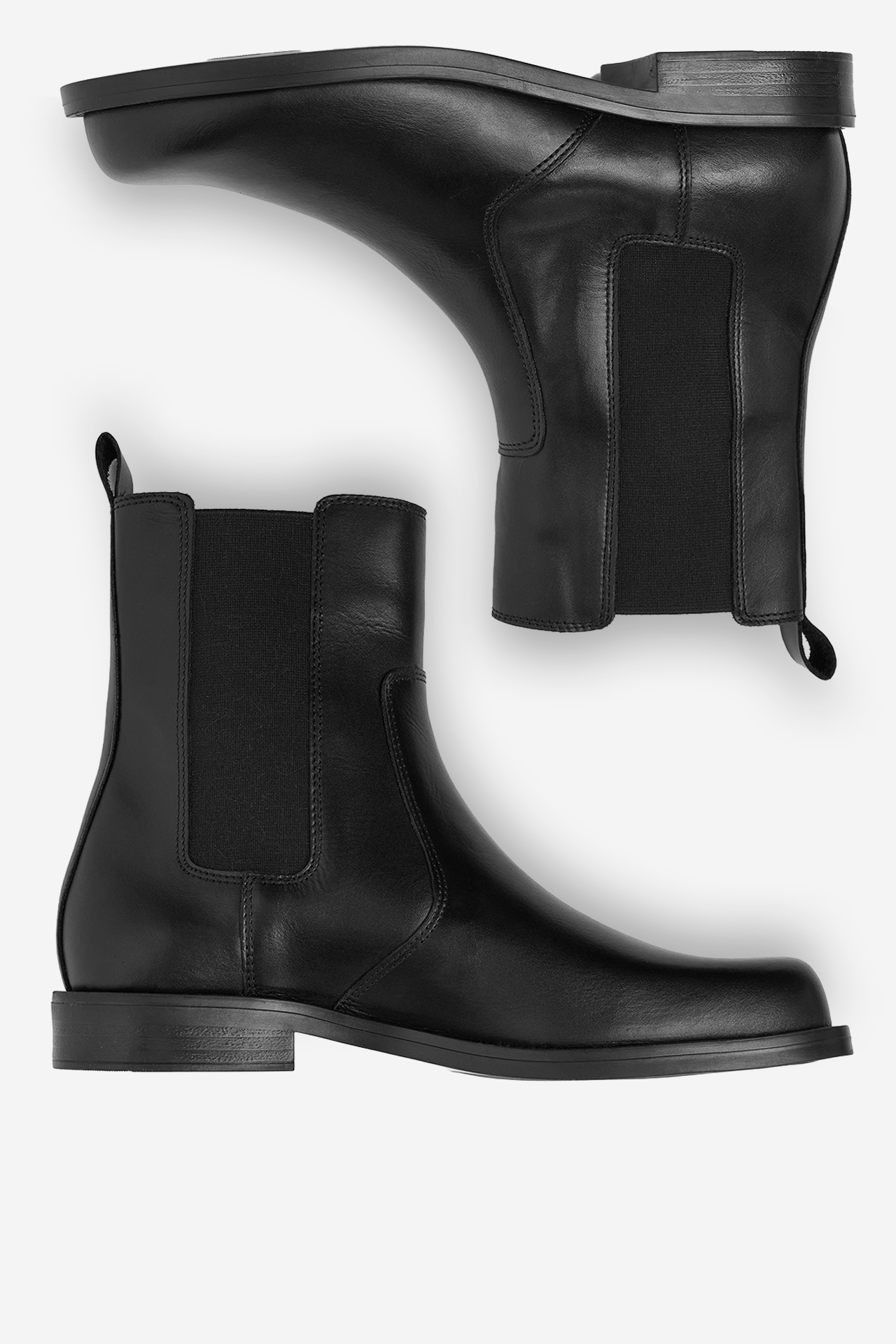 Kotníková obuv s elastickým prvkem Černá