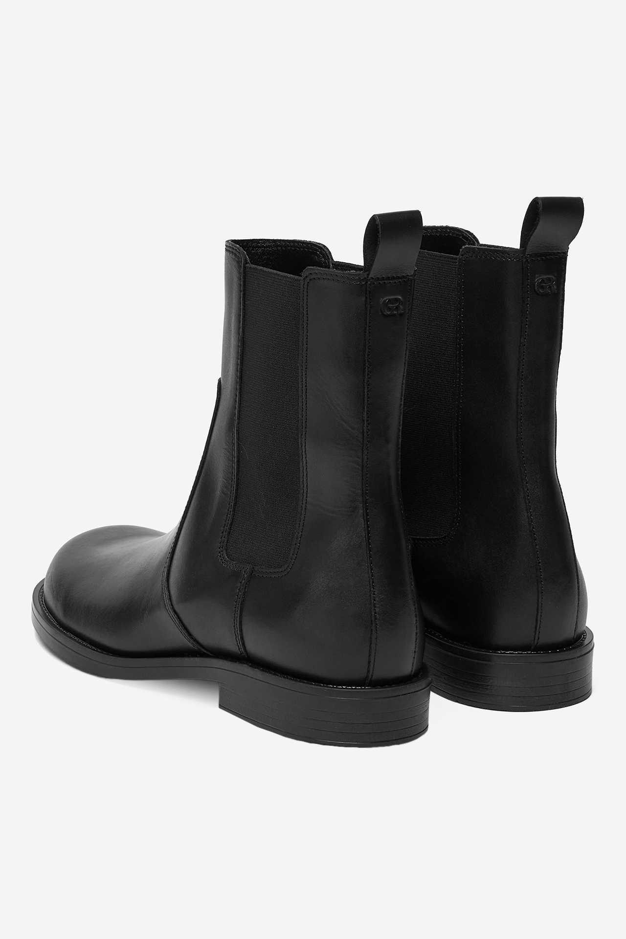 Kotníková obuv s elastickým prvkem Černá