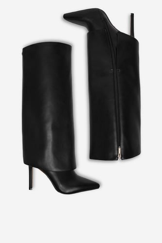 Škornji NINE WEST CEO-SAIDA-01 Črna