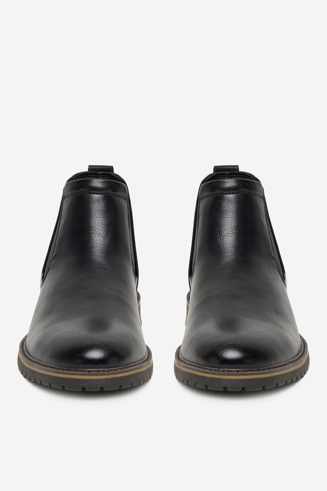 Kotníková obuv s elastickým prvkem Černá