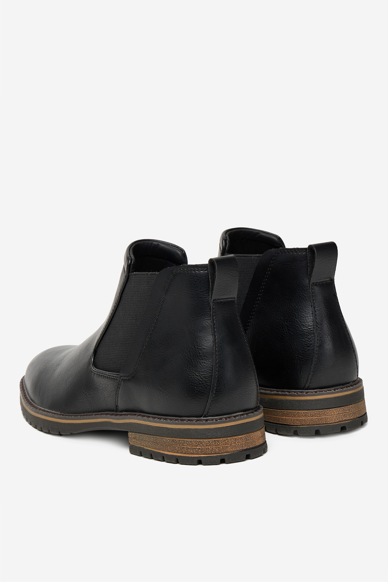 Kotníková obuv s elastickým prvkem Černá