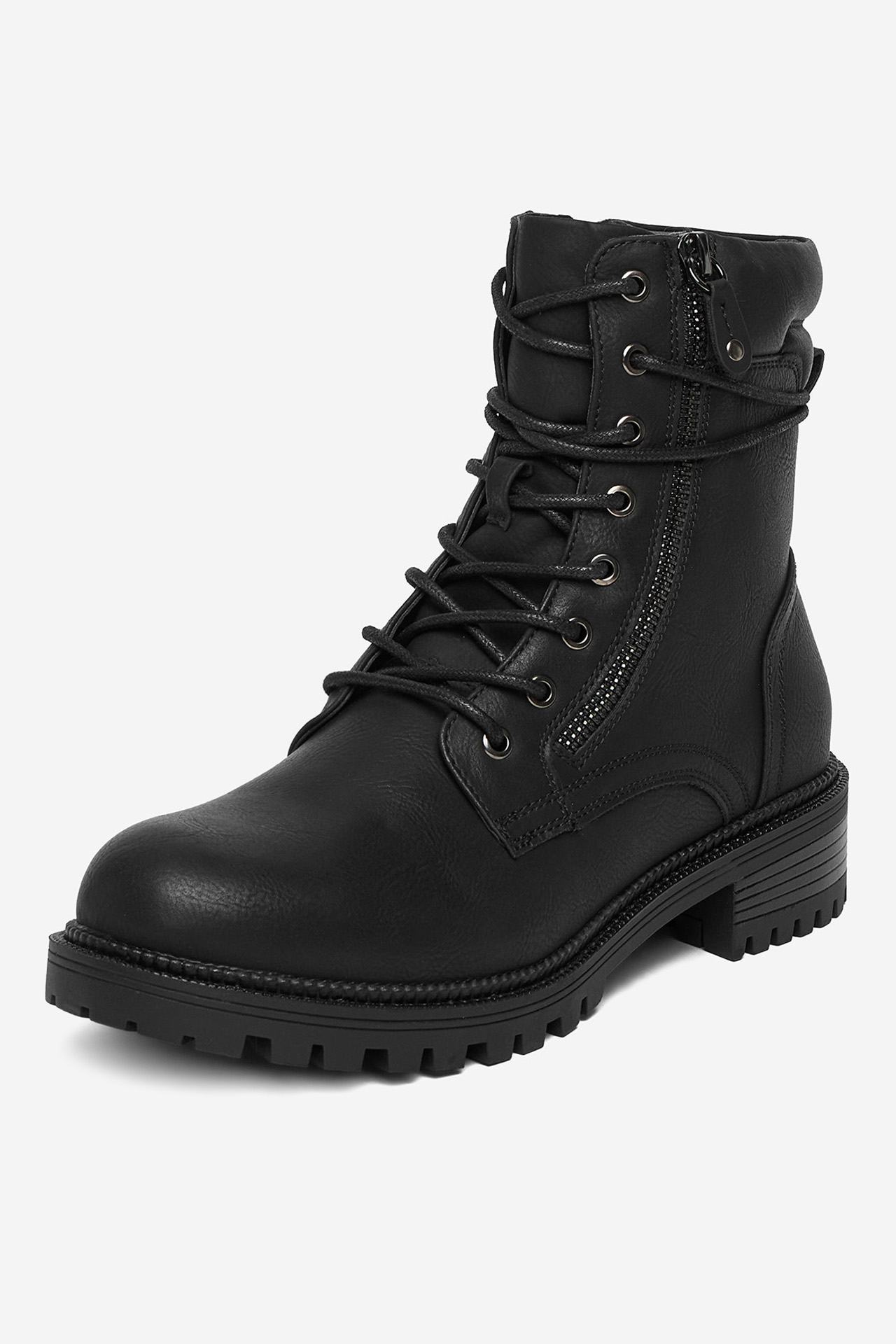 Šnurovacie topánky Čierna