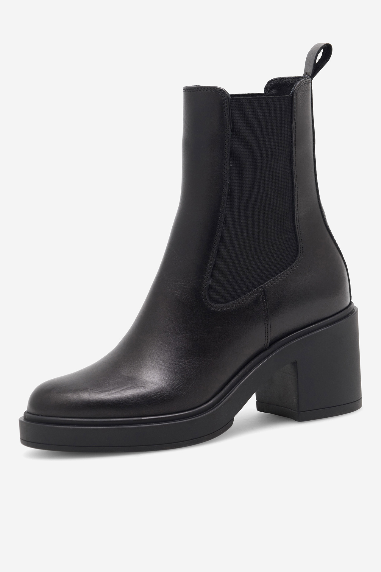 Kotníková obuv s elastickým prvkem Černá