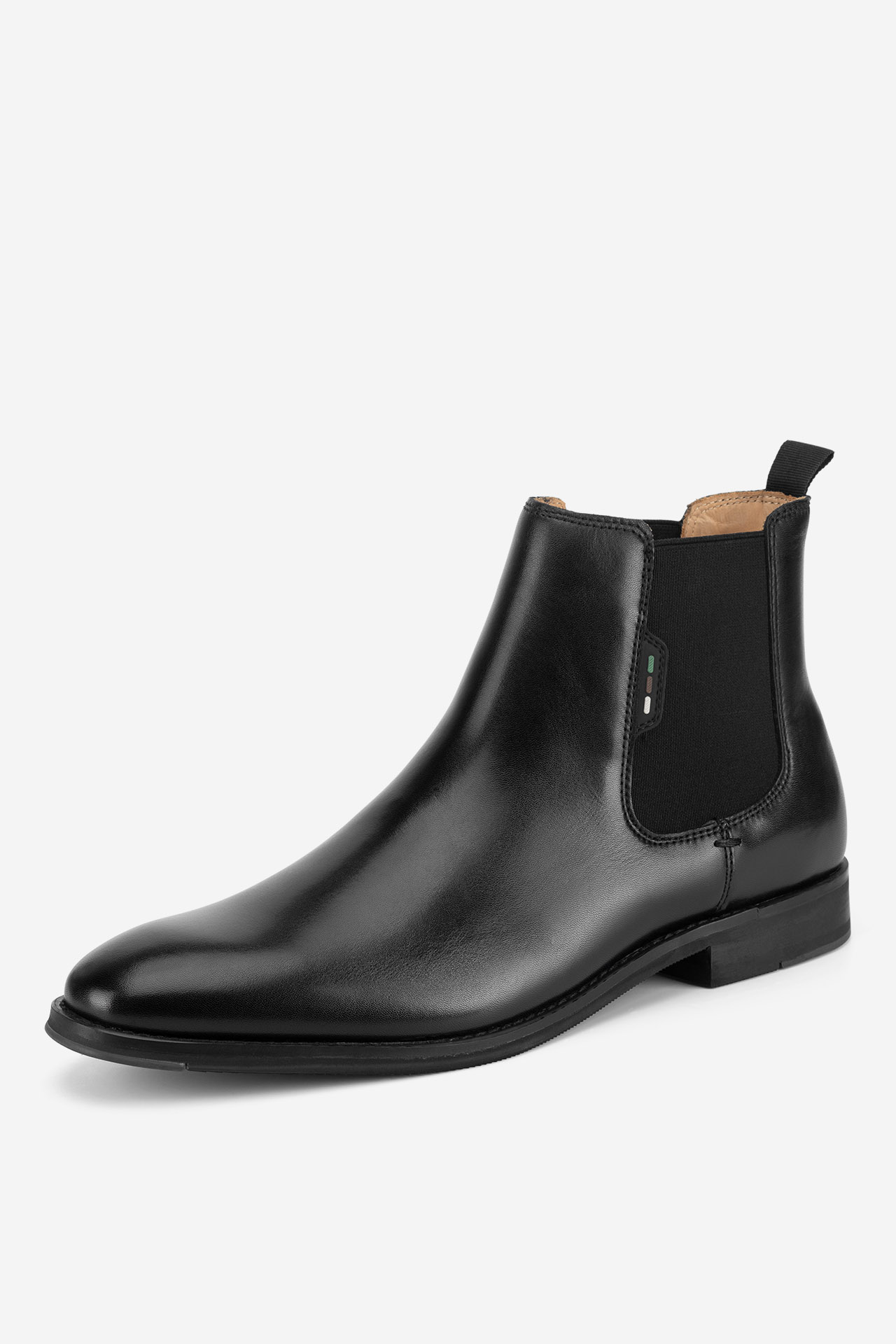 Kotníková obuv s elastickým prvkem Černá