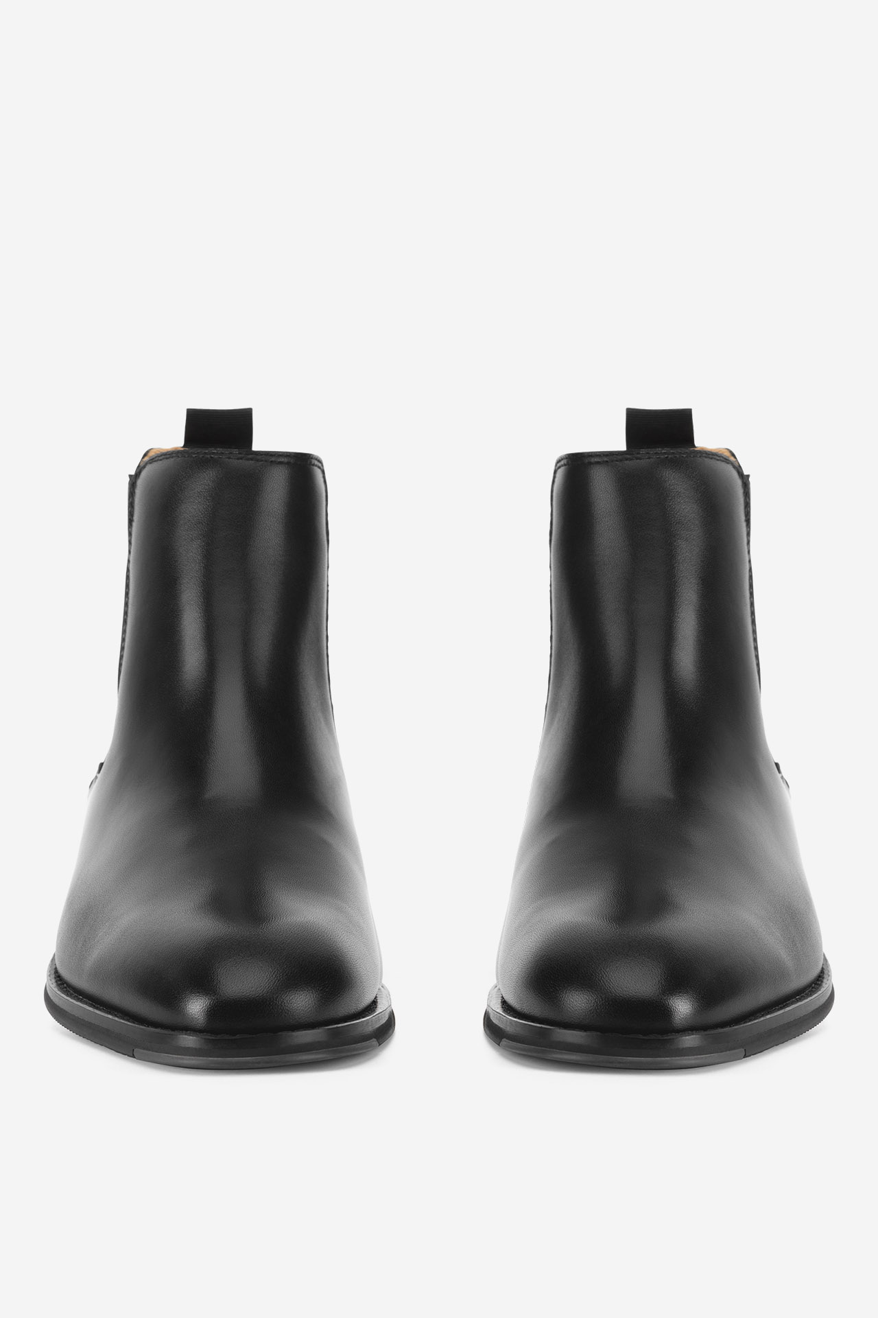 Kotníková obuv s elastickým prvkem Černá