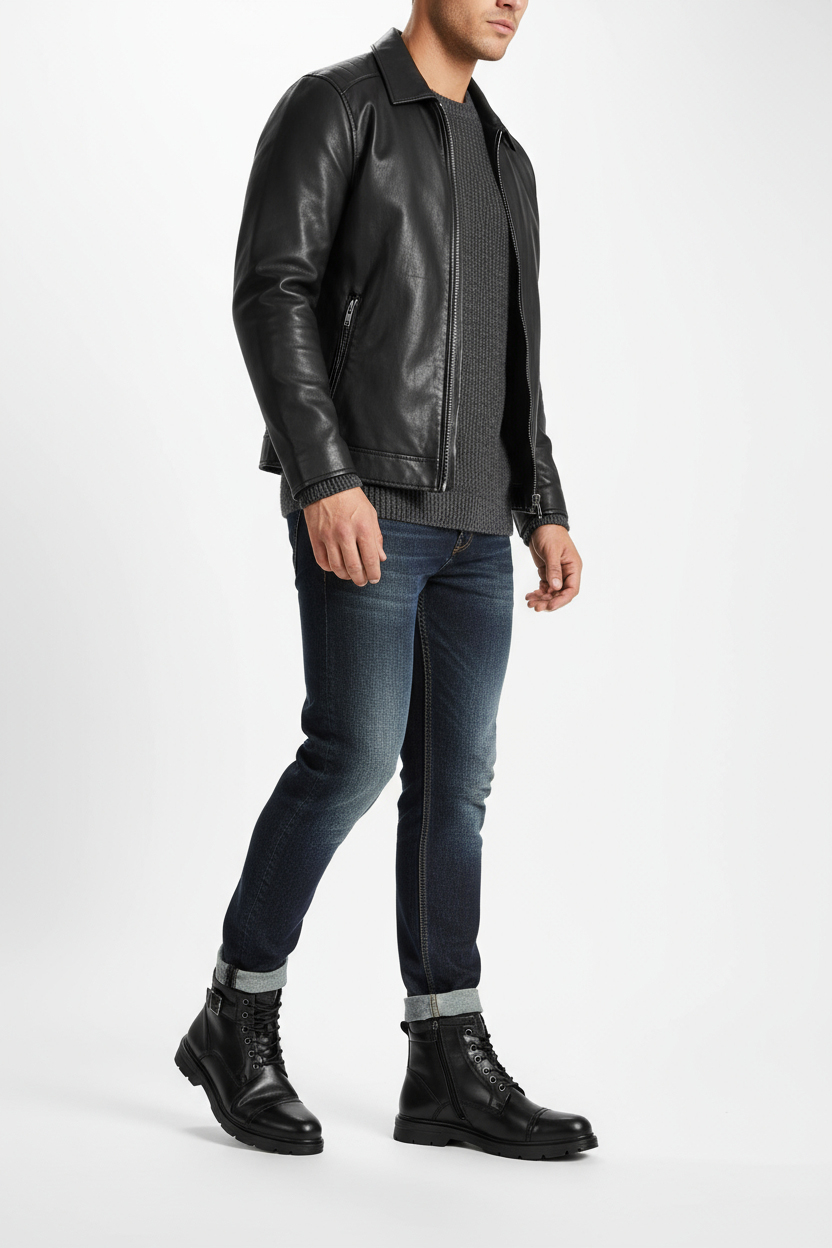 Gležnjarji z vezalkami Črna