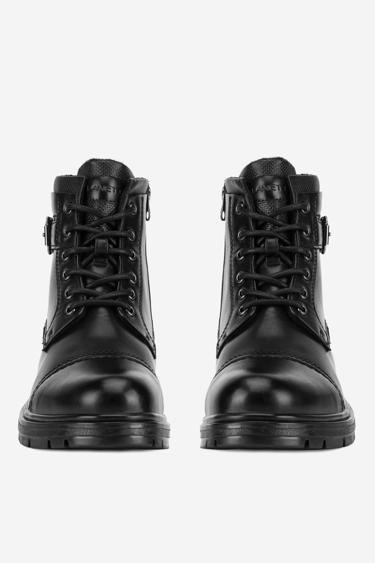 Gležnjarji z vezalkami Črna