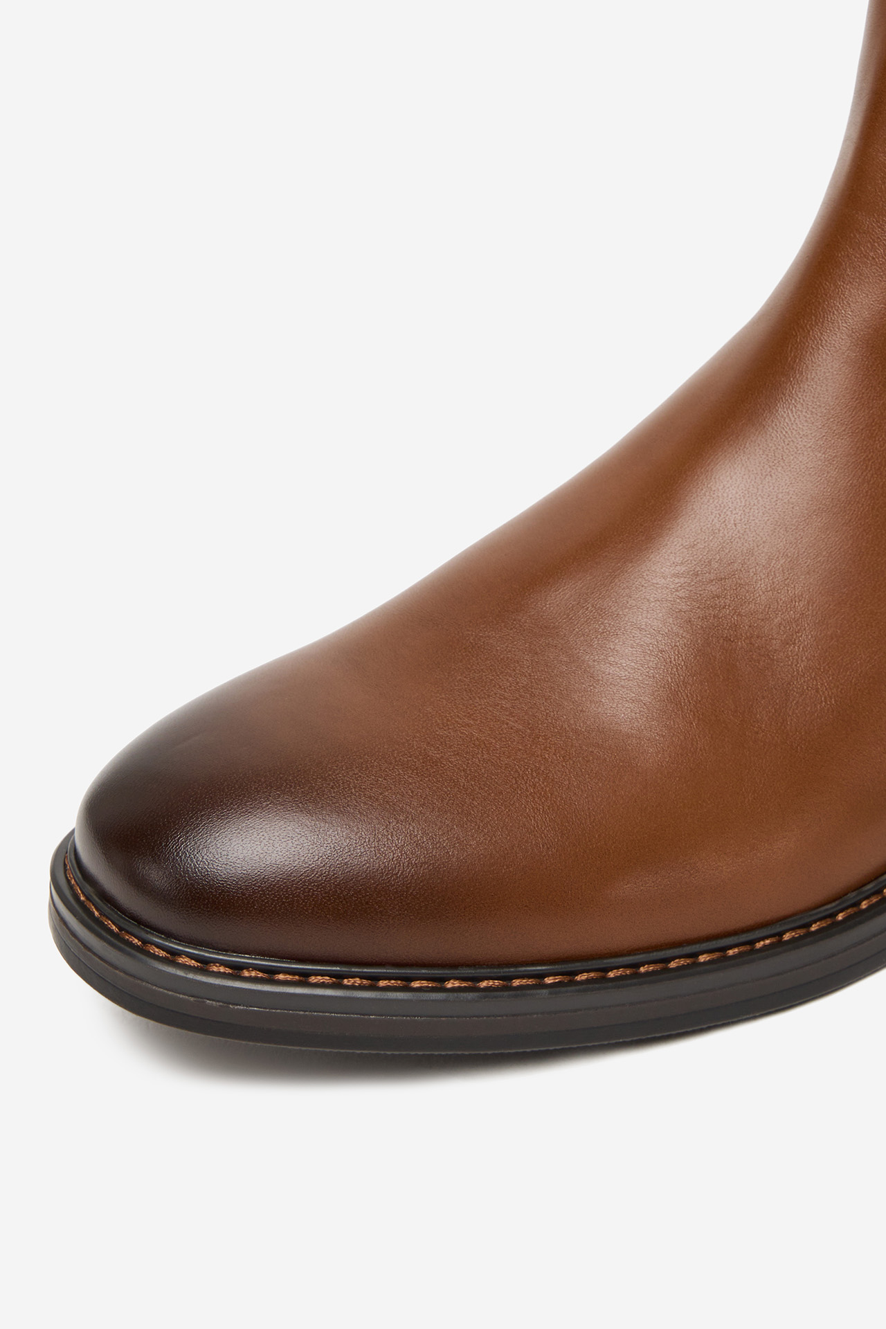 Kotníková obuv s elastickým prvkem Hnědá