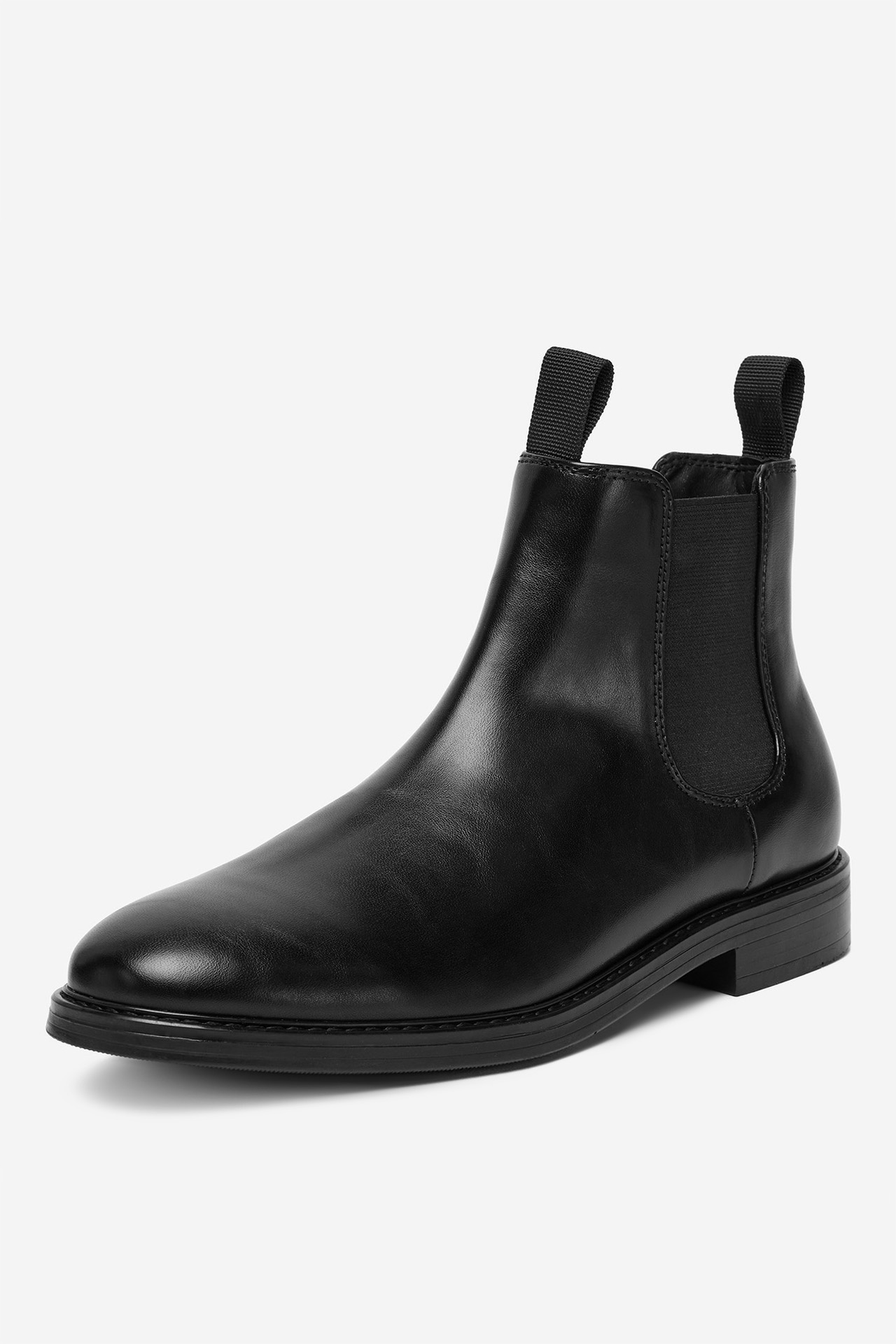 Kotníková obuv s elastickým prvkem Černá